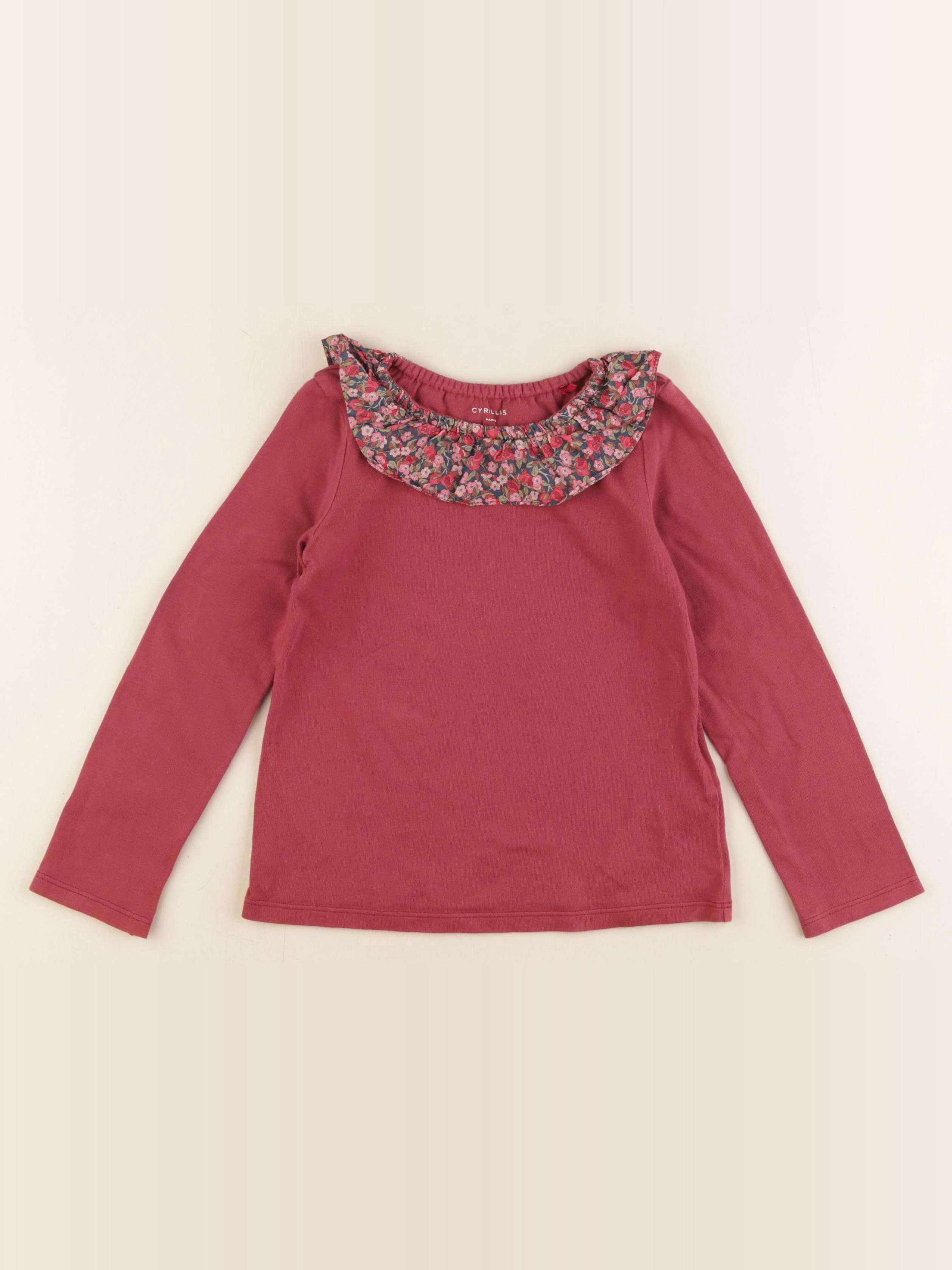 Cyrillus - tee-shirt rouge, rose - 6 ans