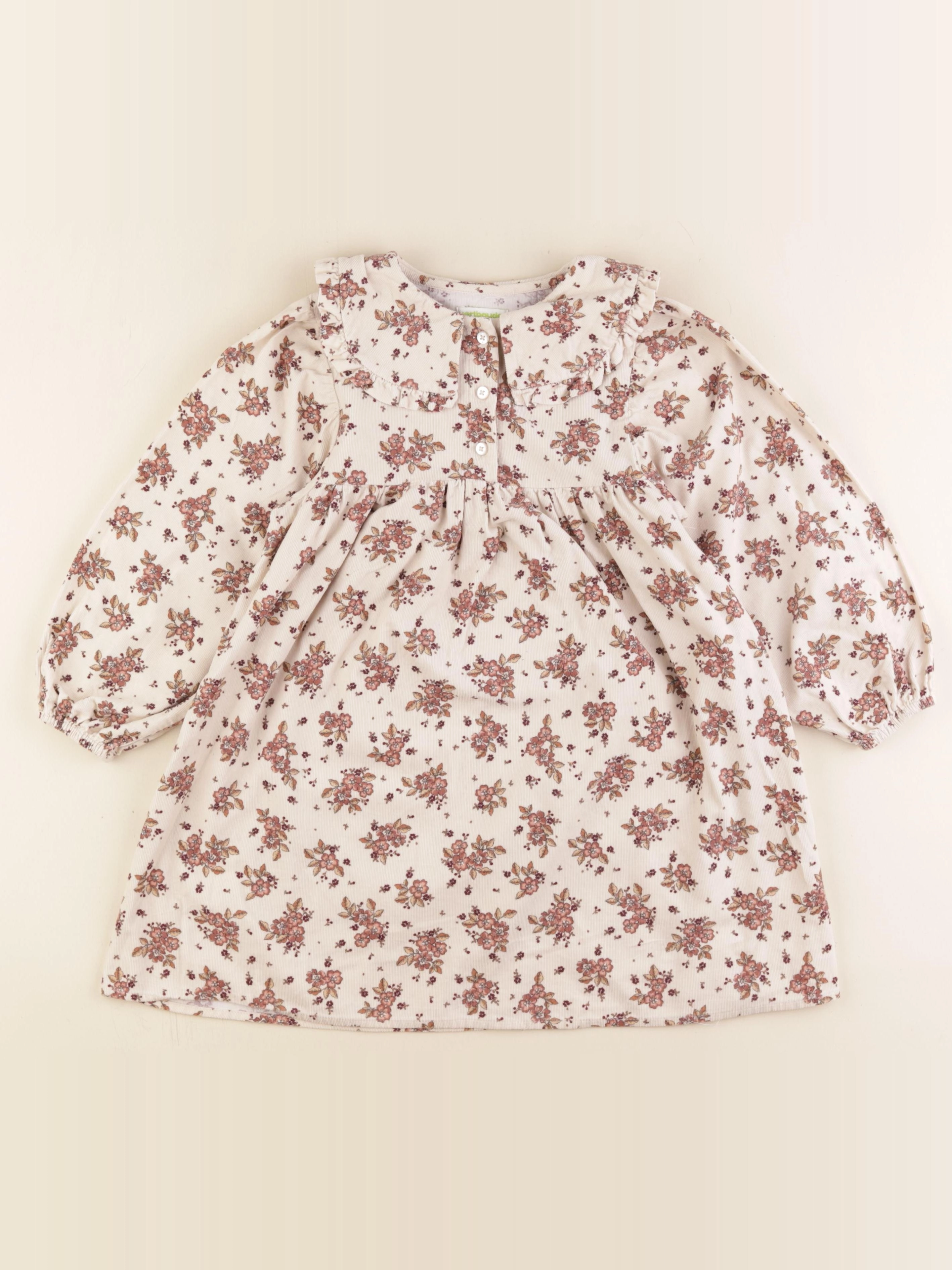 Vertbaudet - robe marron - 6 ans