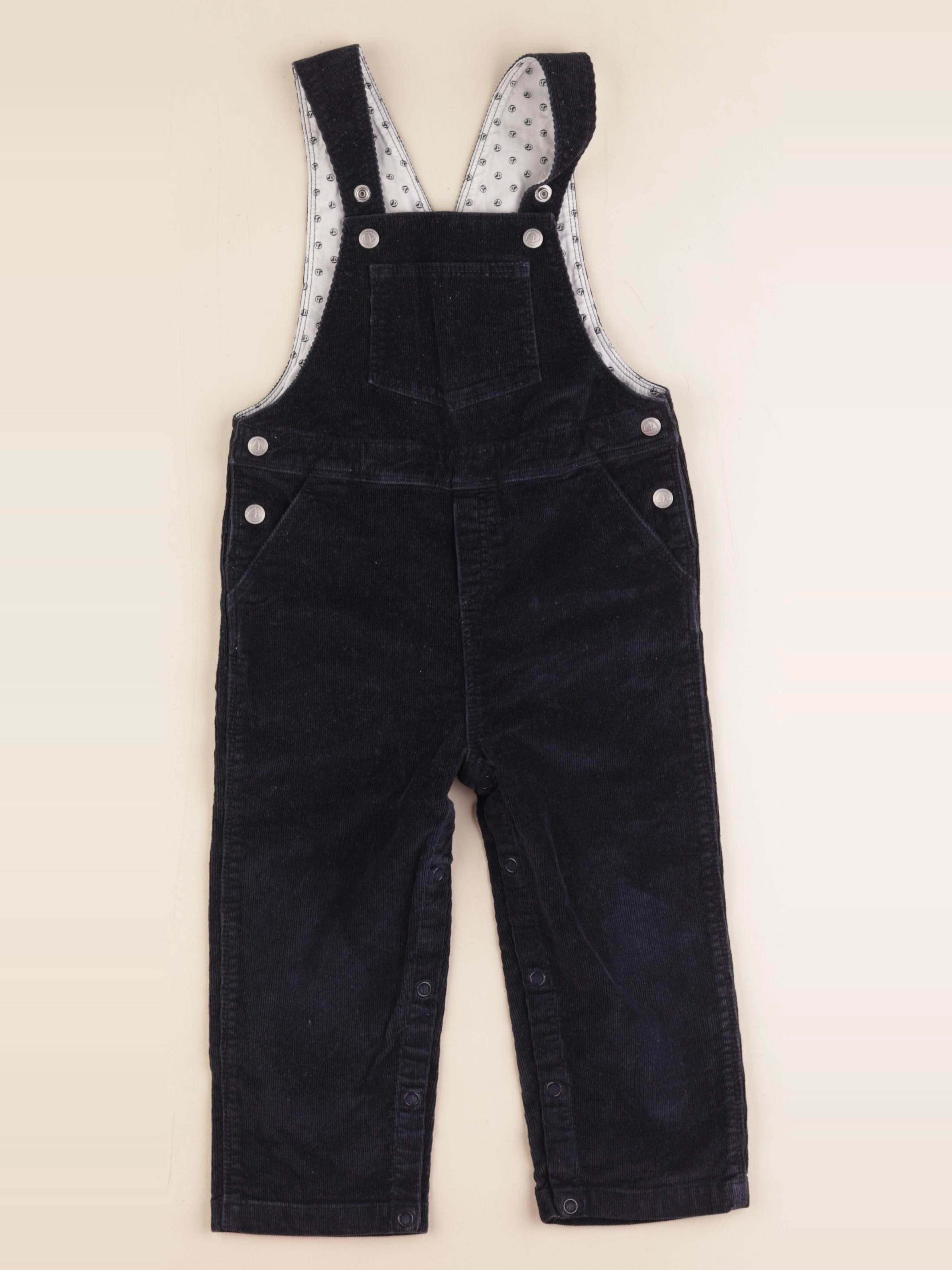 Petit Bateau - salopette bleu - 24 mois