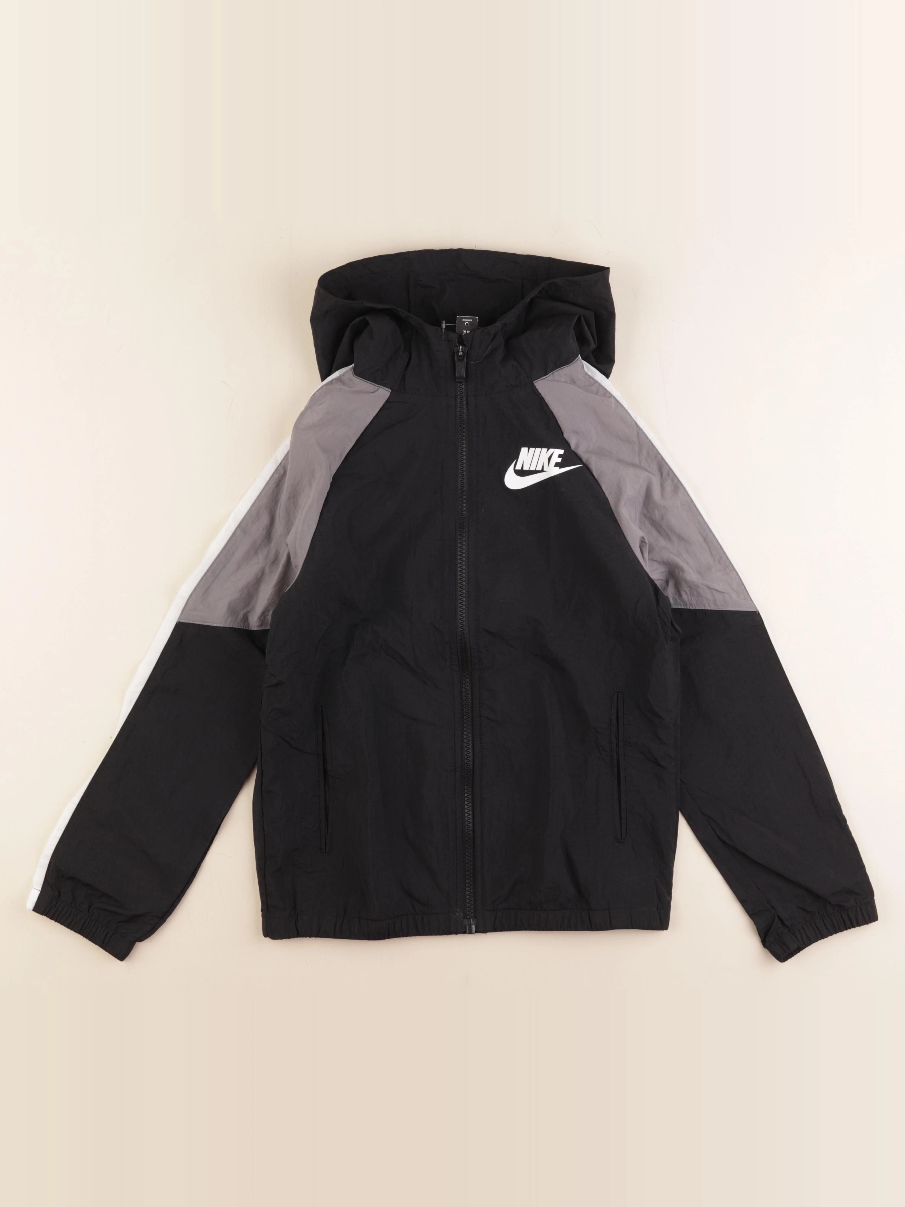 Nike - coupe-vent gris, noir - 8/9 ans