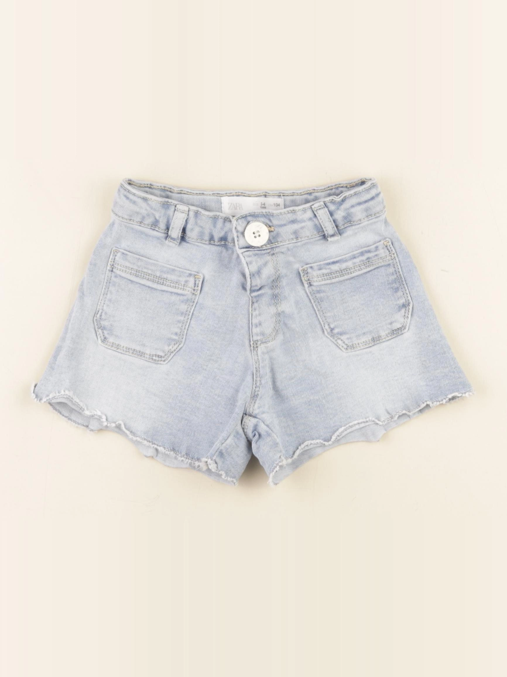Zara - short bleu - 3/4 ans