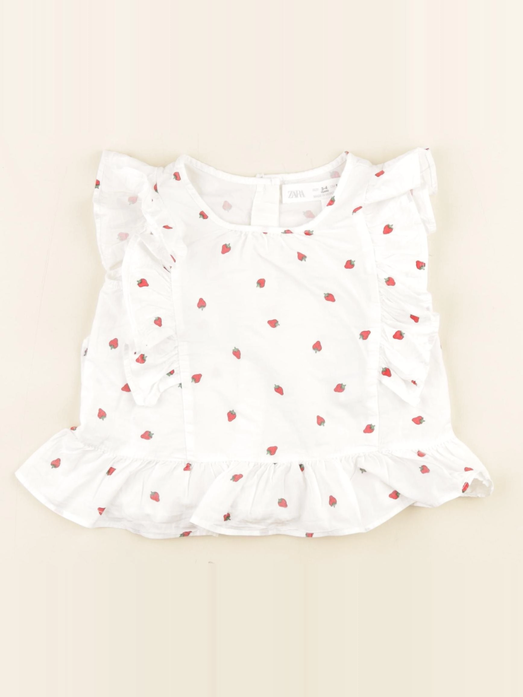 Zara - blouse blanc - 3/4 ans