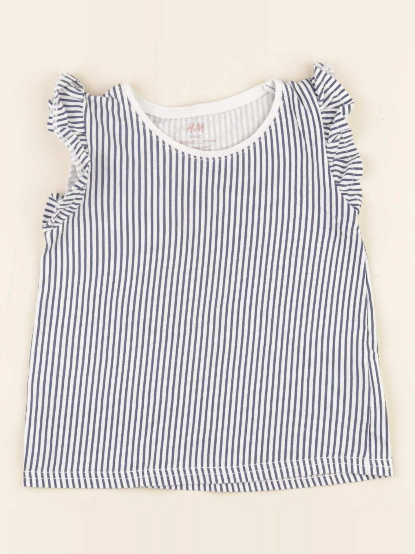 H&M - débardeur bleu - 2/4 ans