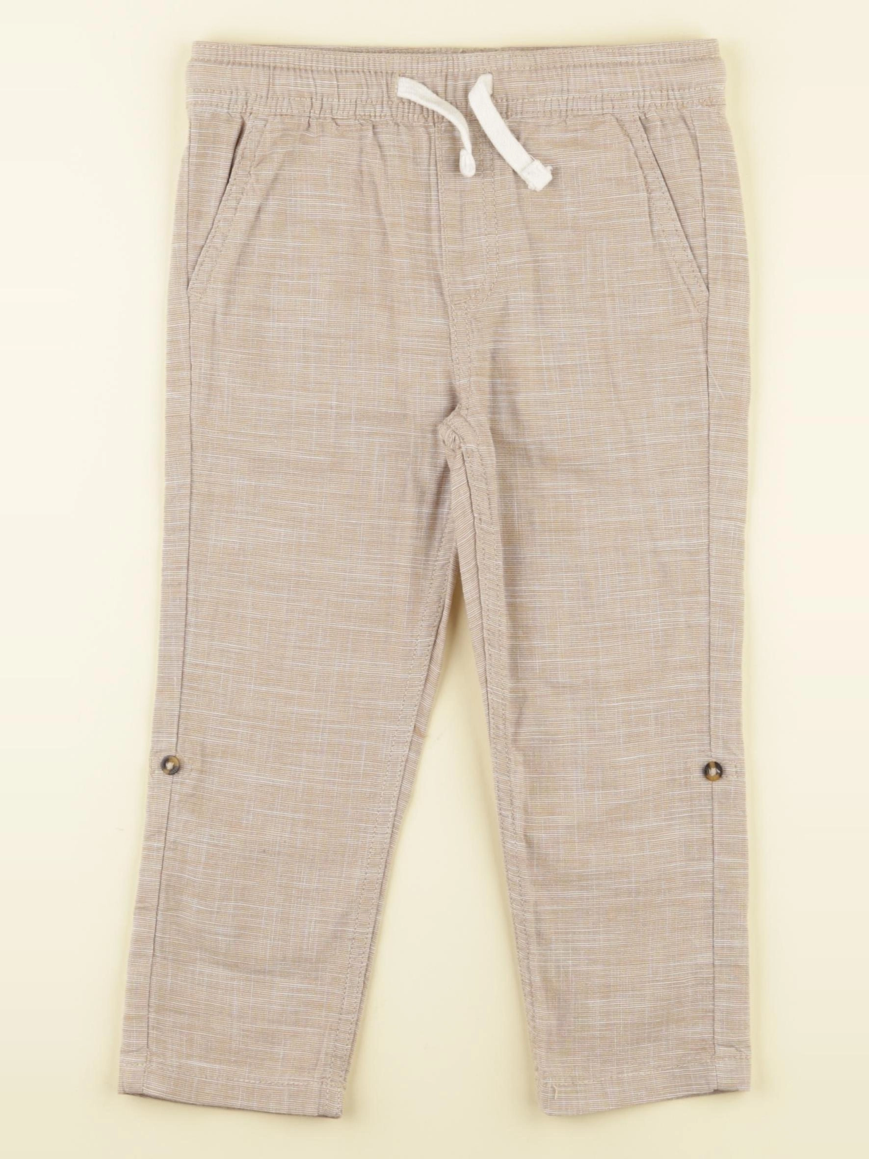 Vertbaudet - pantalon beige - 3 ans
