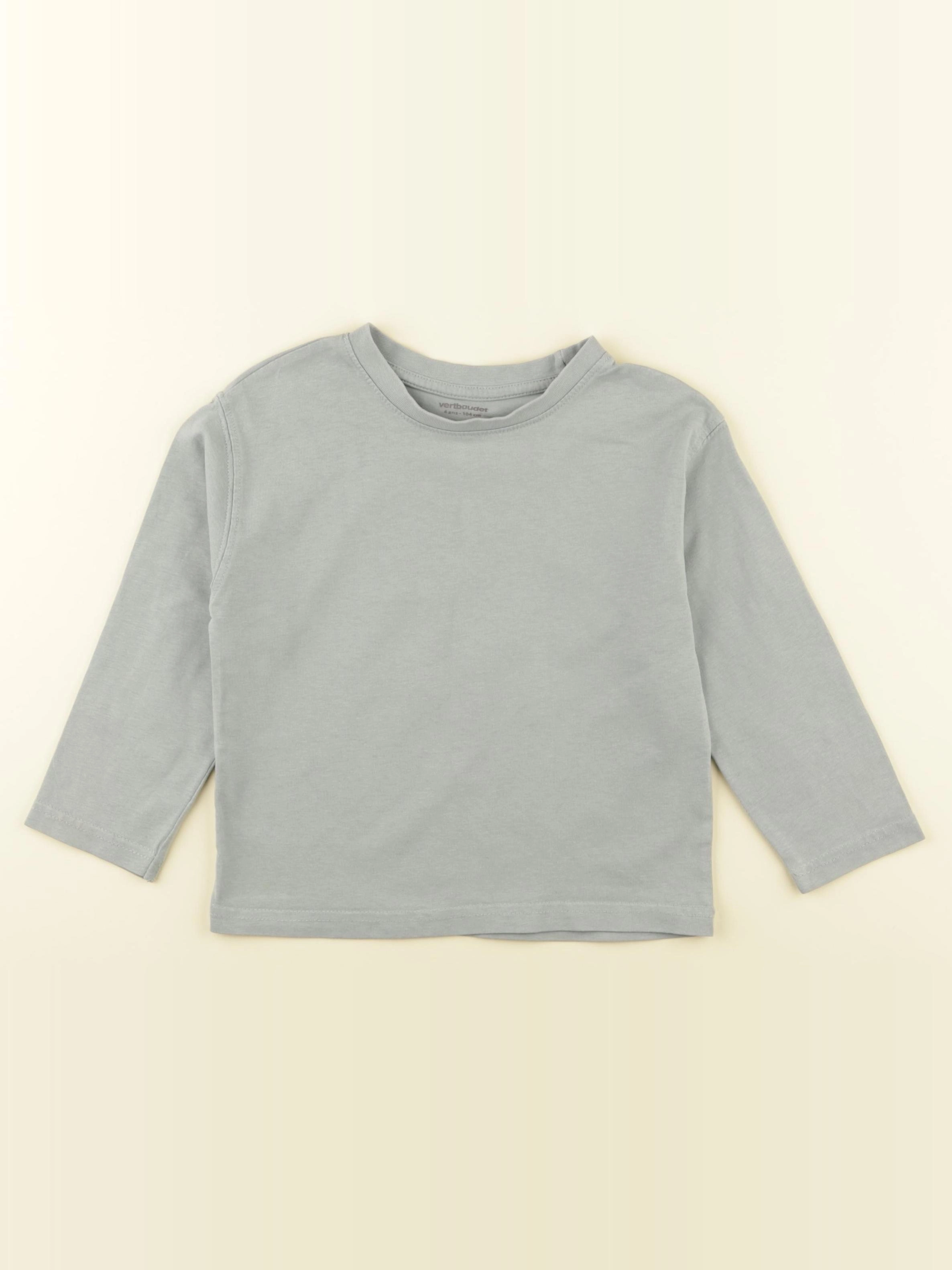 Vertbaudet - tee-shirt bleu - 4 ans