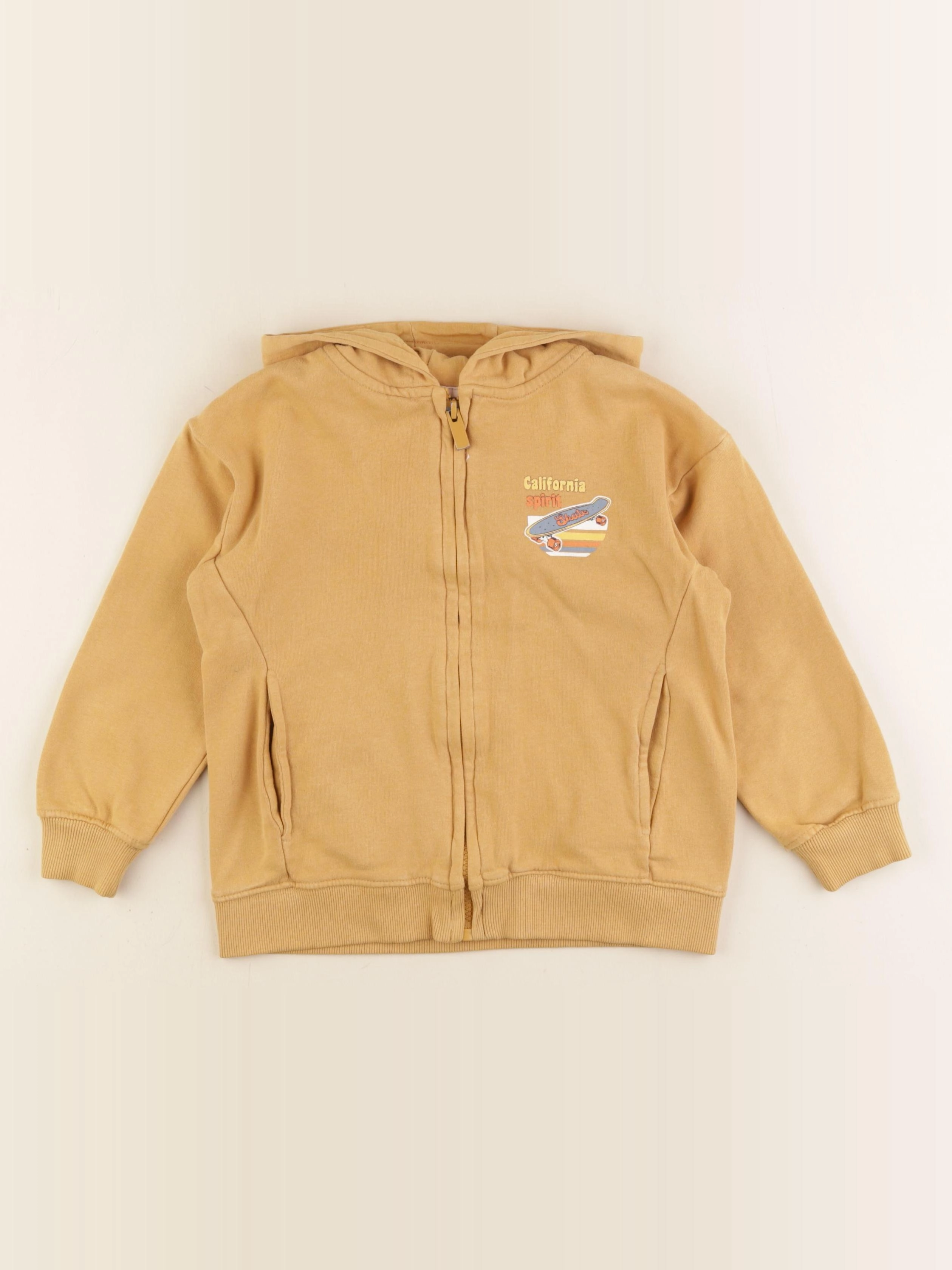 Vertbaudet - sweat jaune - 6 ans