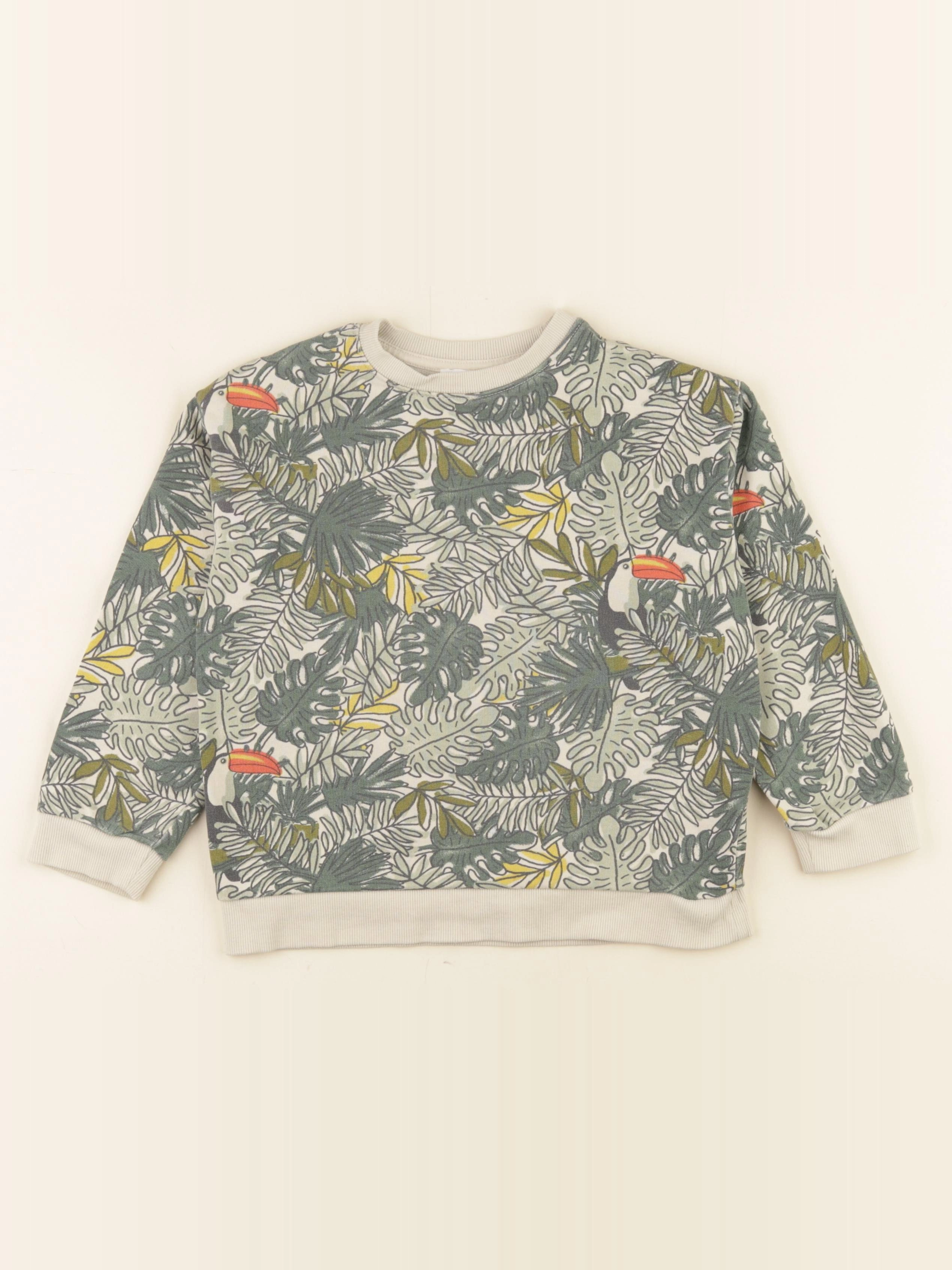 Vertbaudet - sweat vert - 5 ans