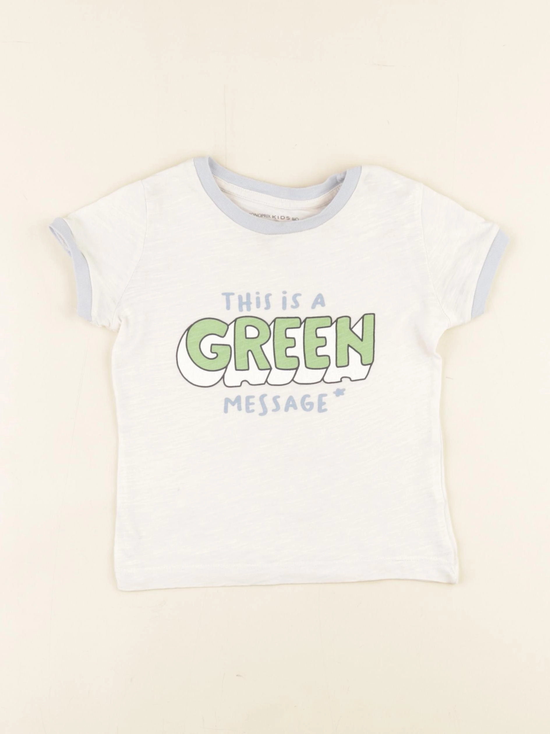 Monoprix - tee-shirt beige - 3 ans