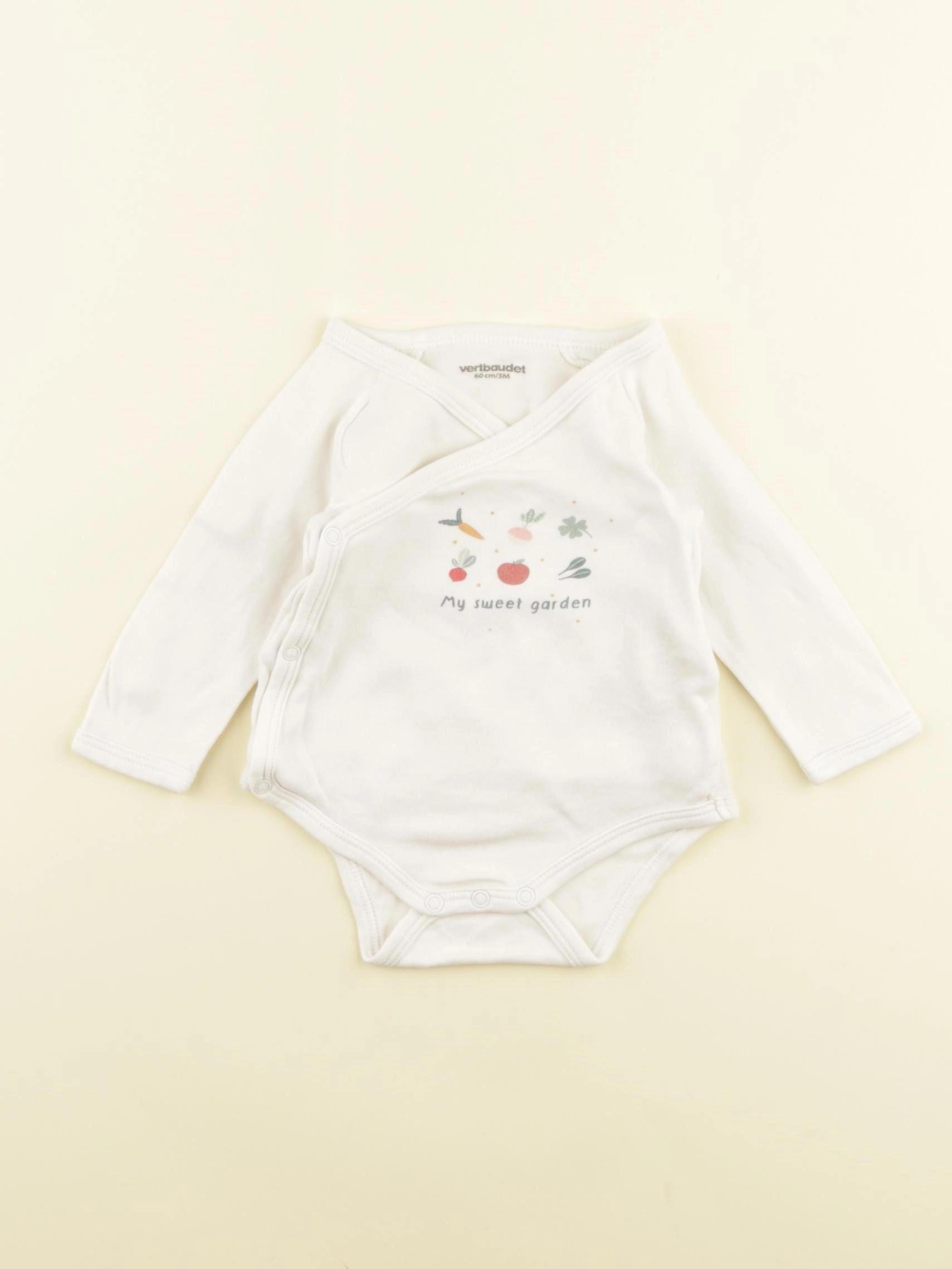 Vertbaudet - body blanc - 3 mois