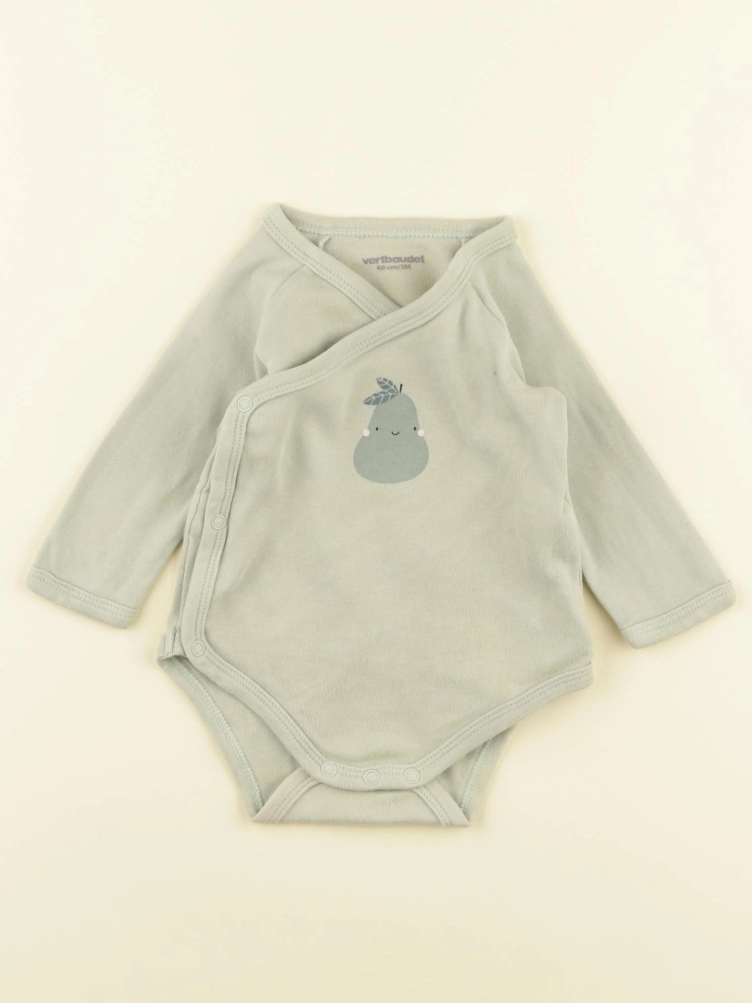 Vertbaudet - body vert - 3 mois