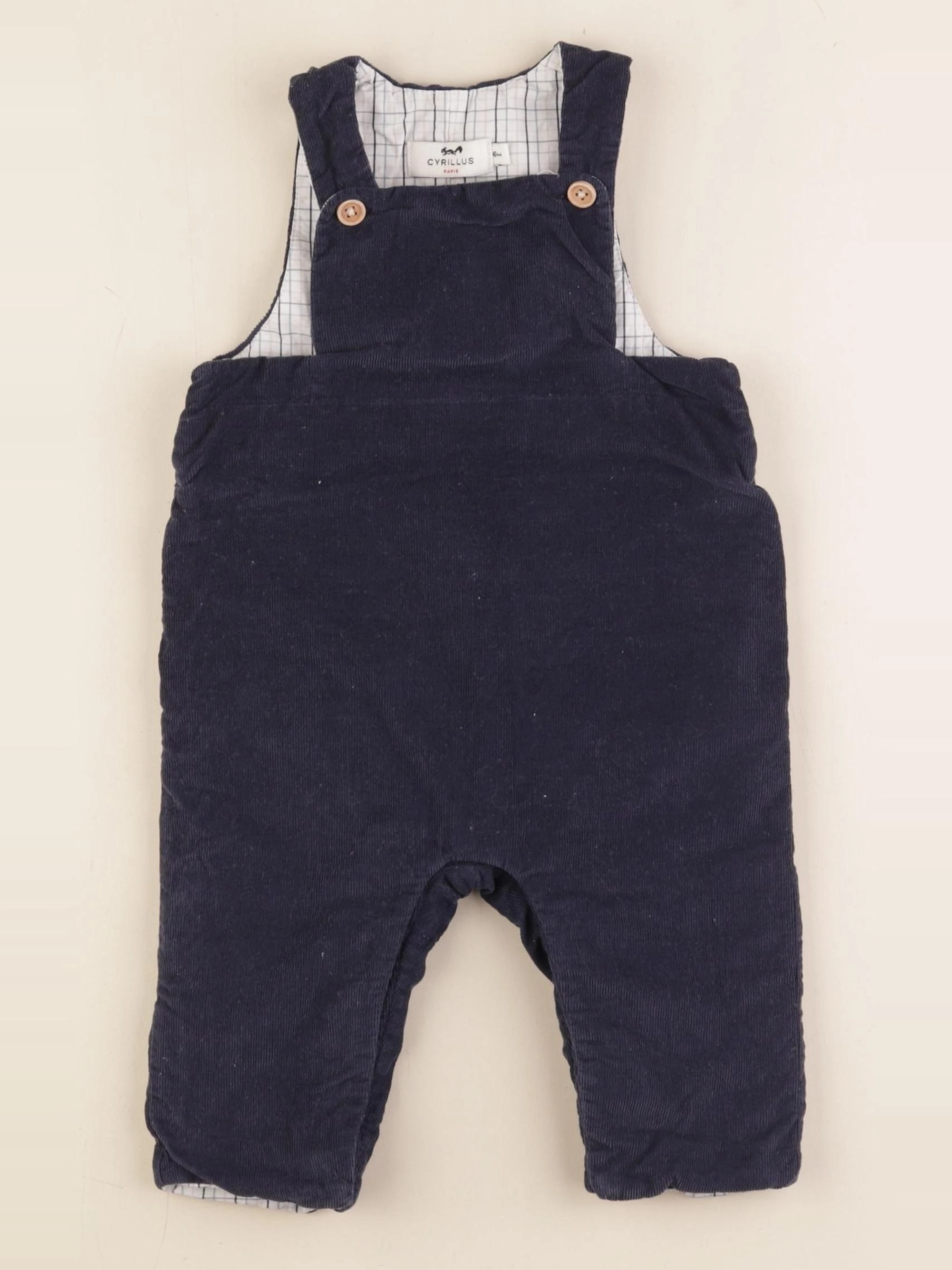 Cyrillus - salopette bleu - 6 mois