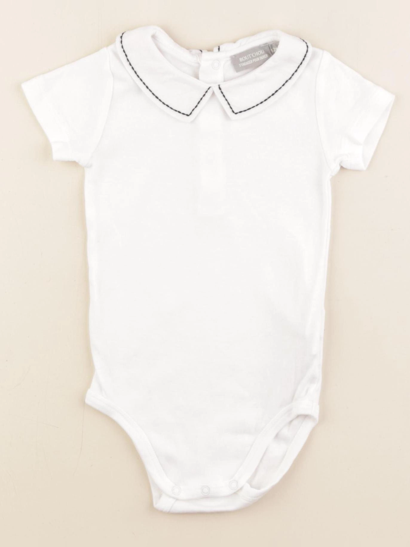 Jacadi - body à col blanc - 6 mois