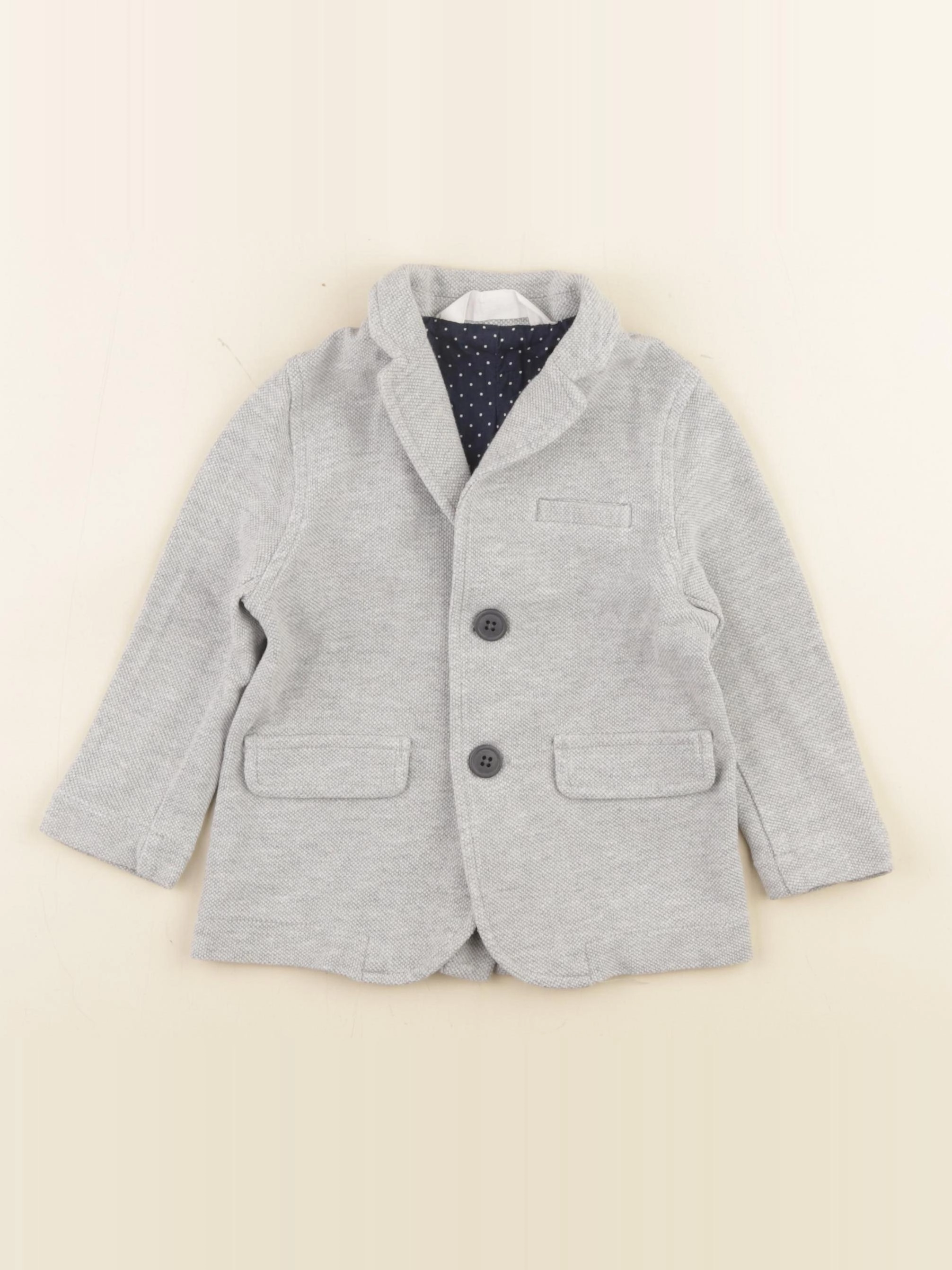 H&M - veste gris - 18/24 mois