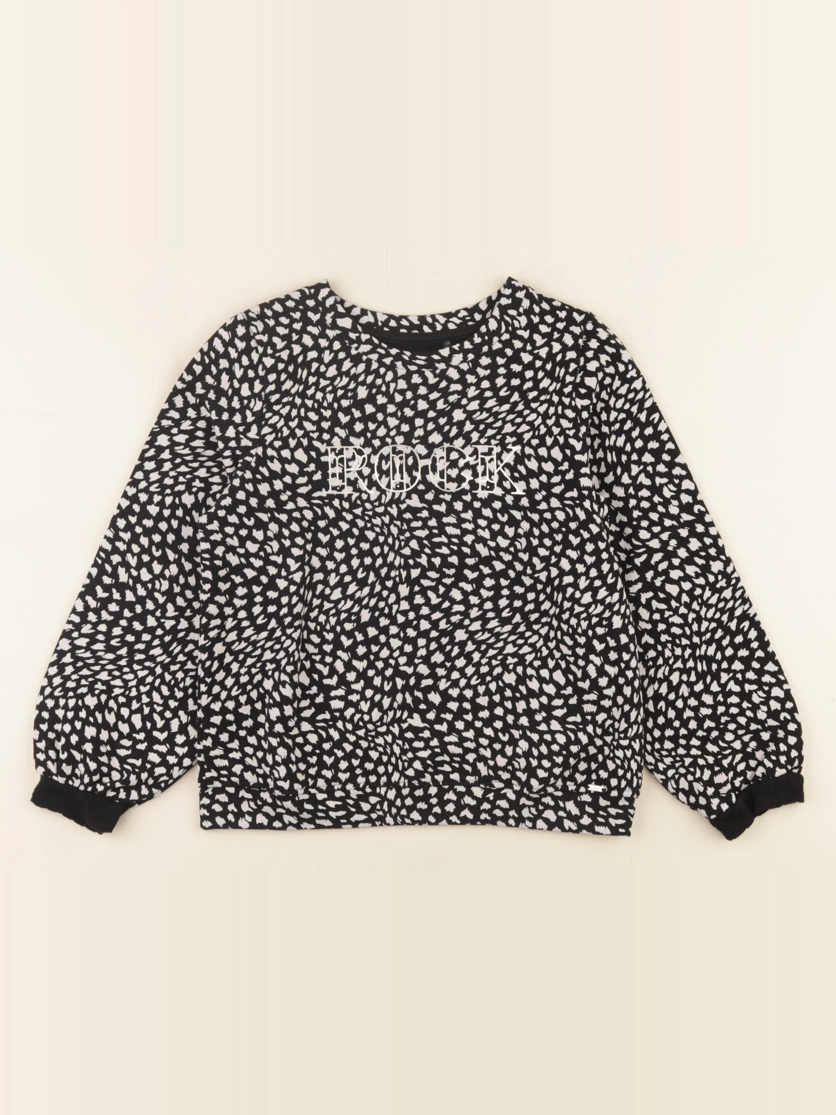 IKKS - sweat noir - 8 ans