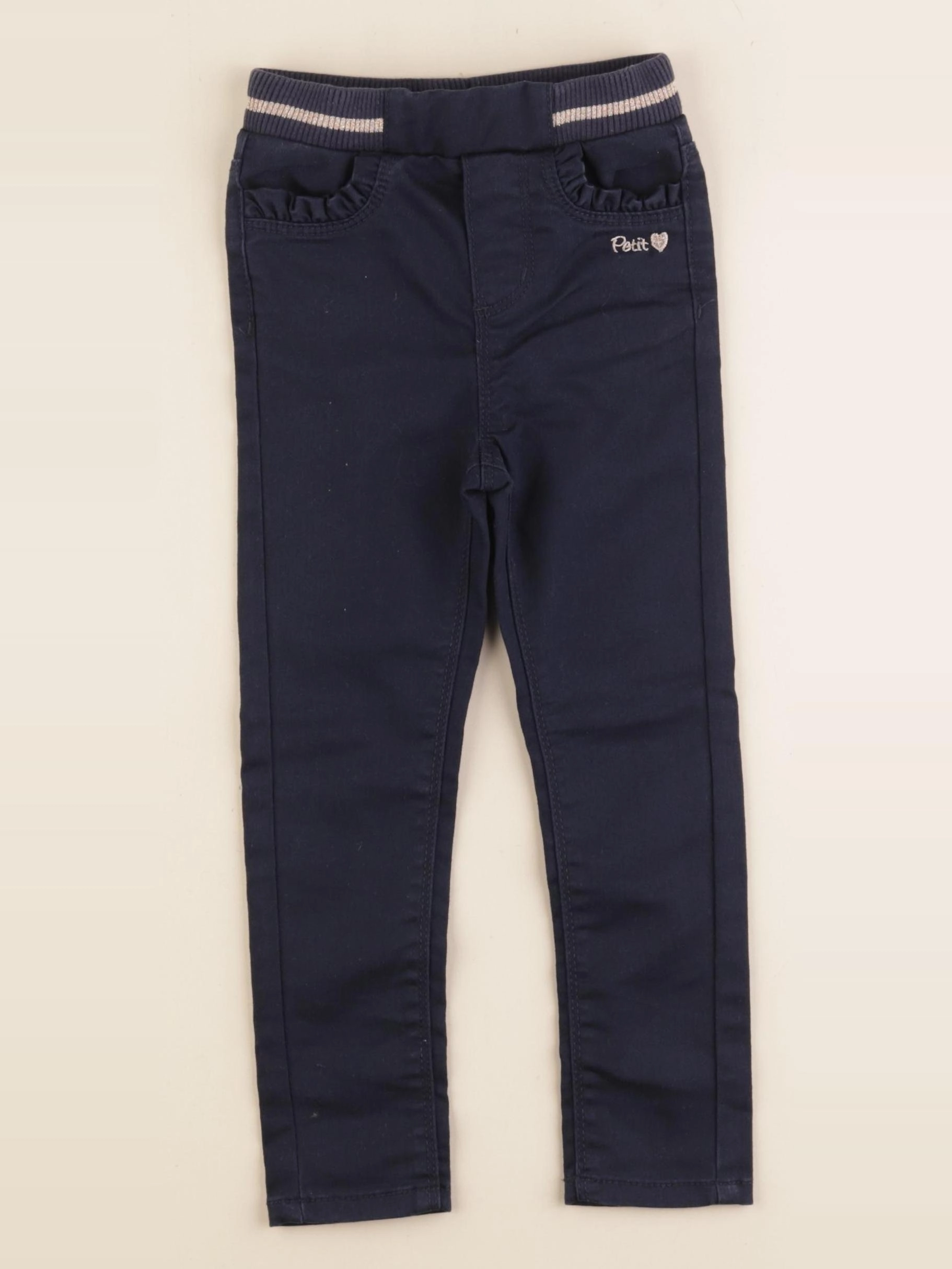 Vertbaudet - jegging bleu - 4 ans