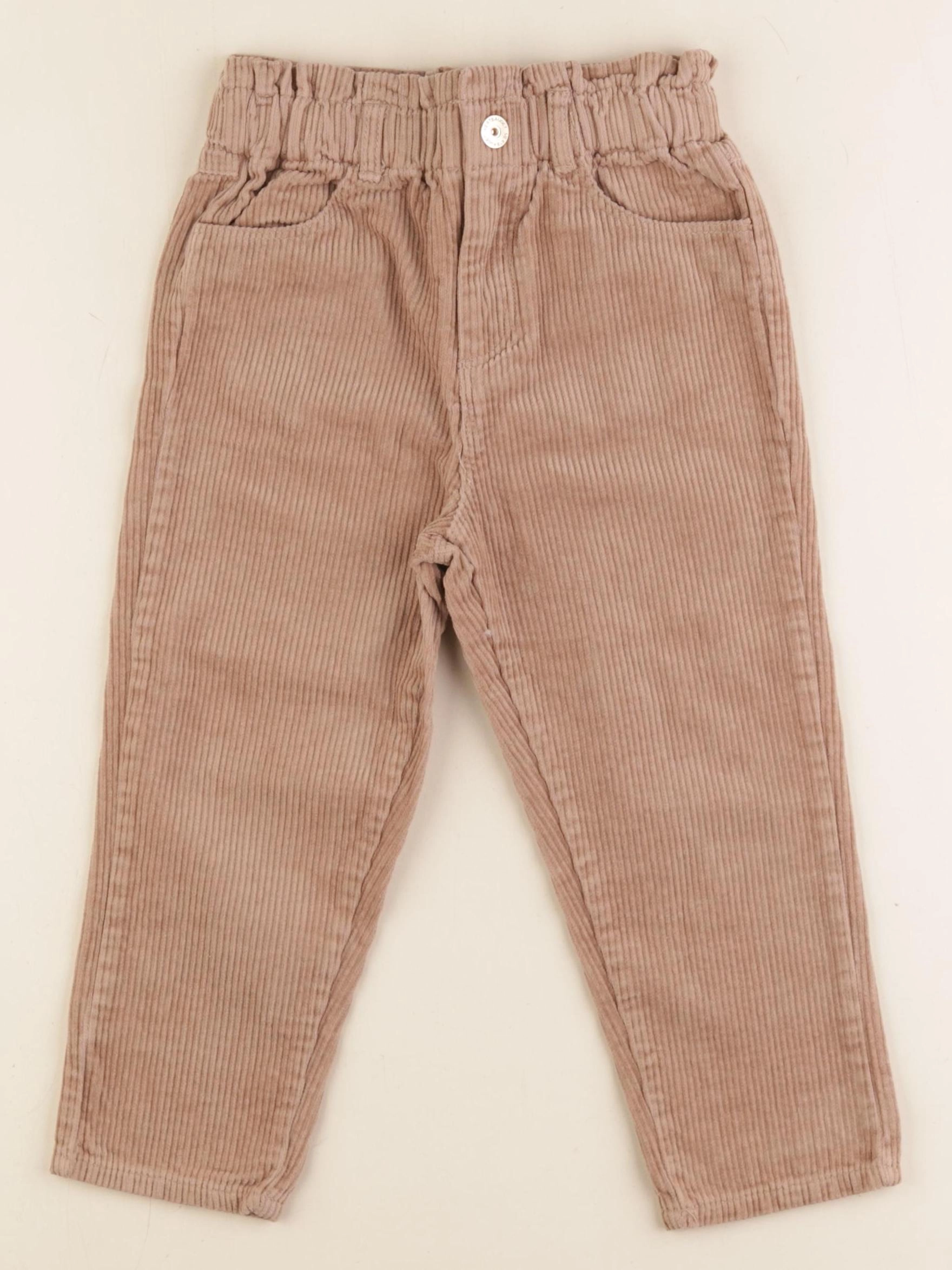 Vertbaudet - pantalon marron - 4 ans