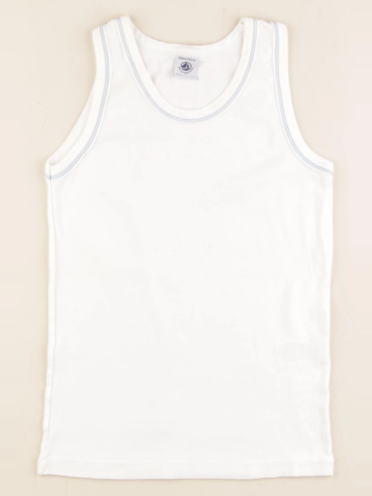 Petit Bateau - maillot de corps blanc - 10 ans