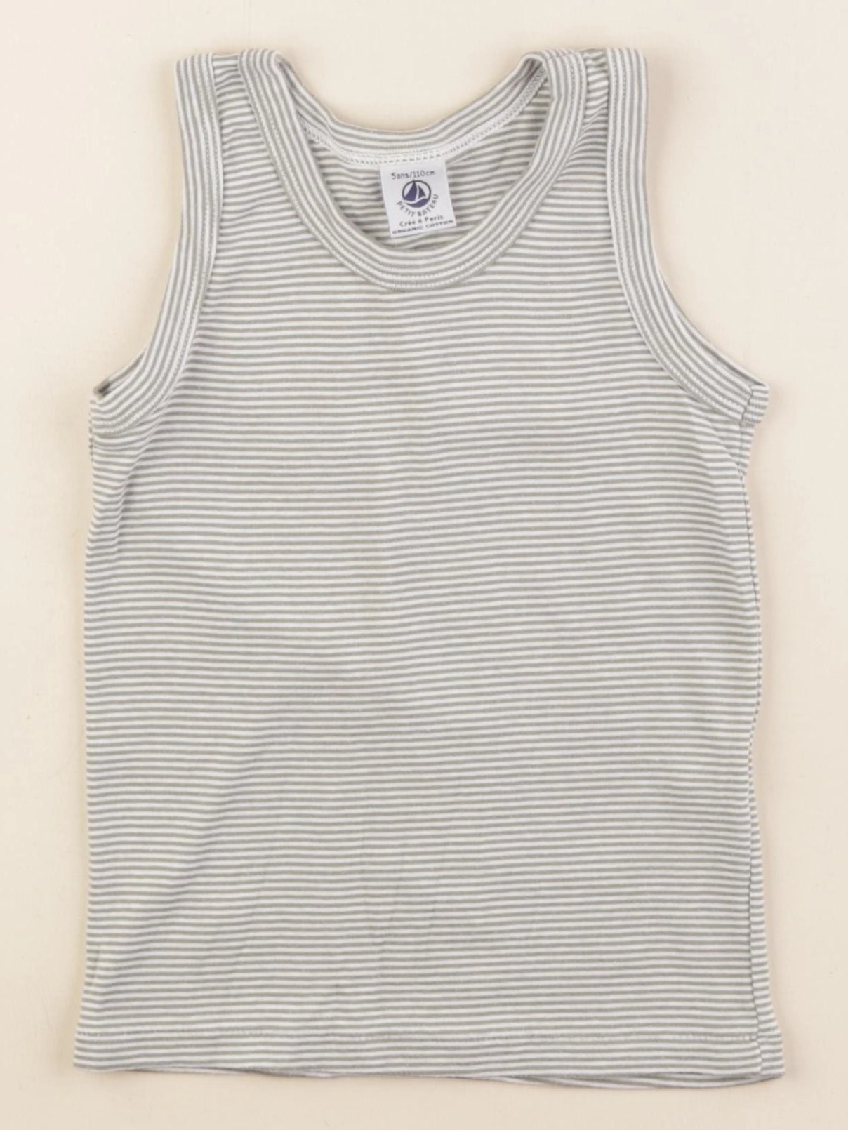 Petit Bateau - maillot de corps vert - 5 ans