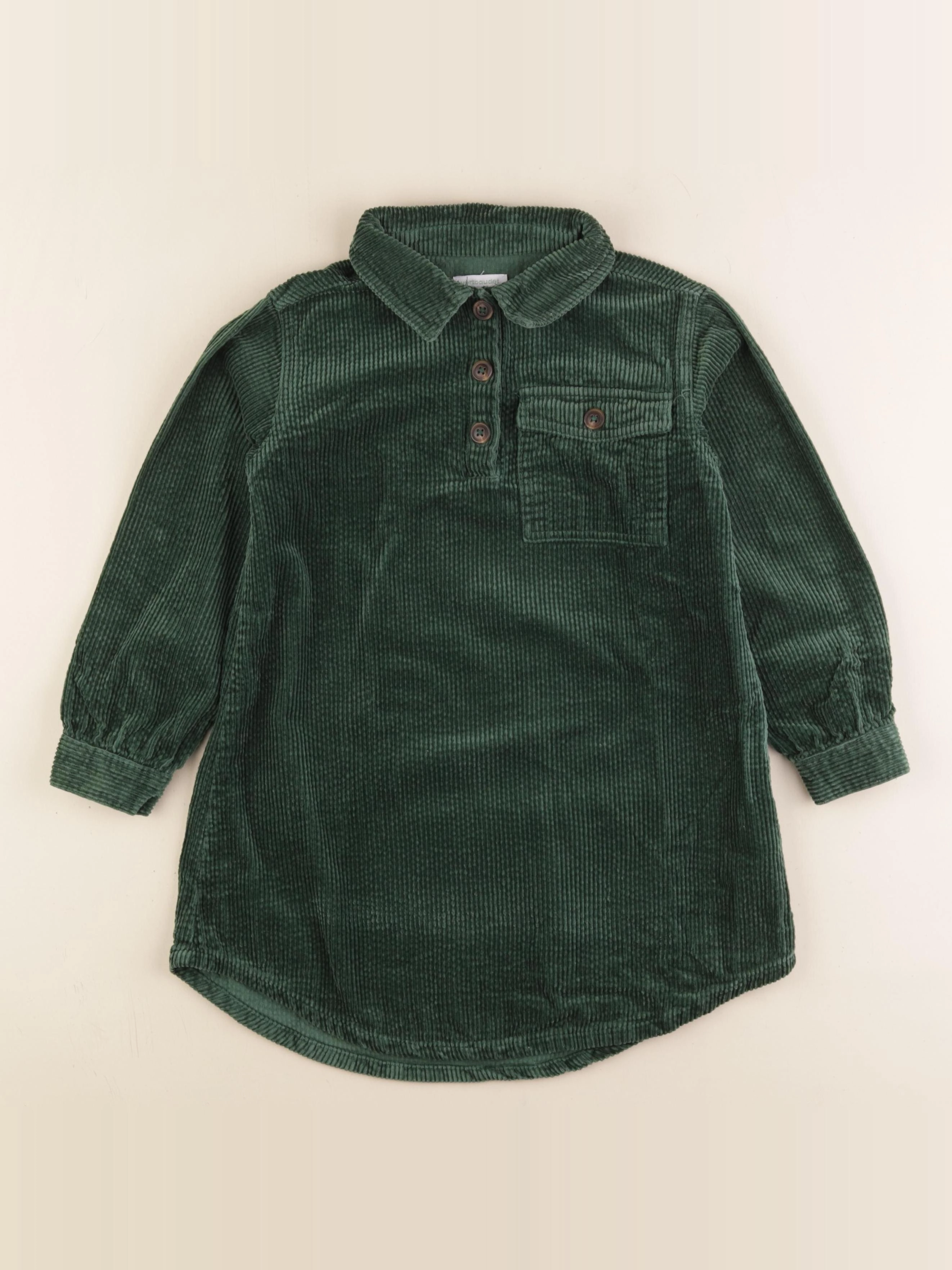 Vertbaudet - robe vert - 7 ans