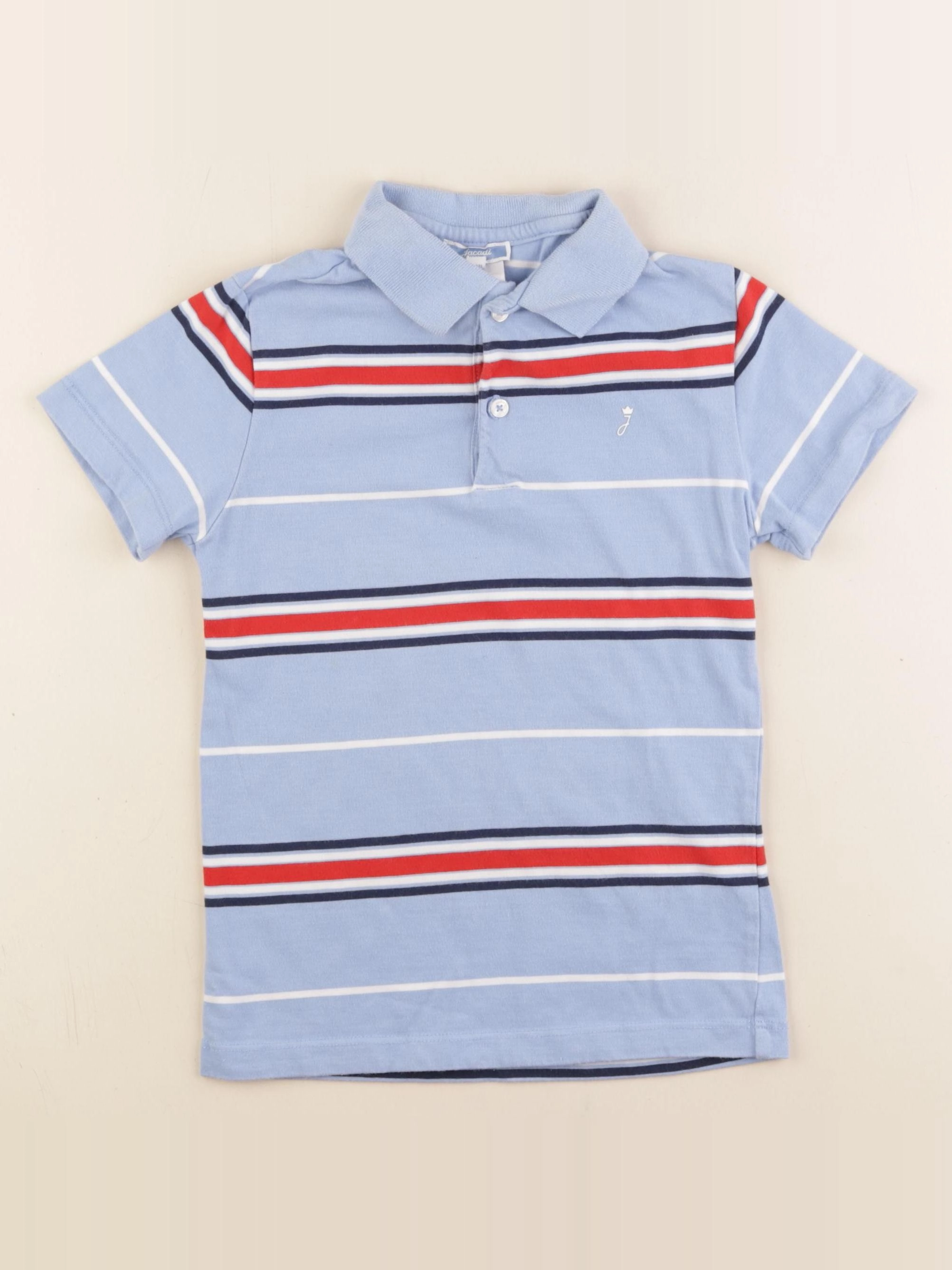Jacadi - polo bleu - 8 ans