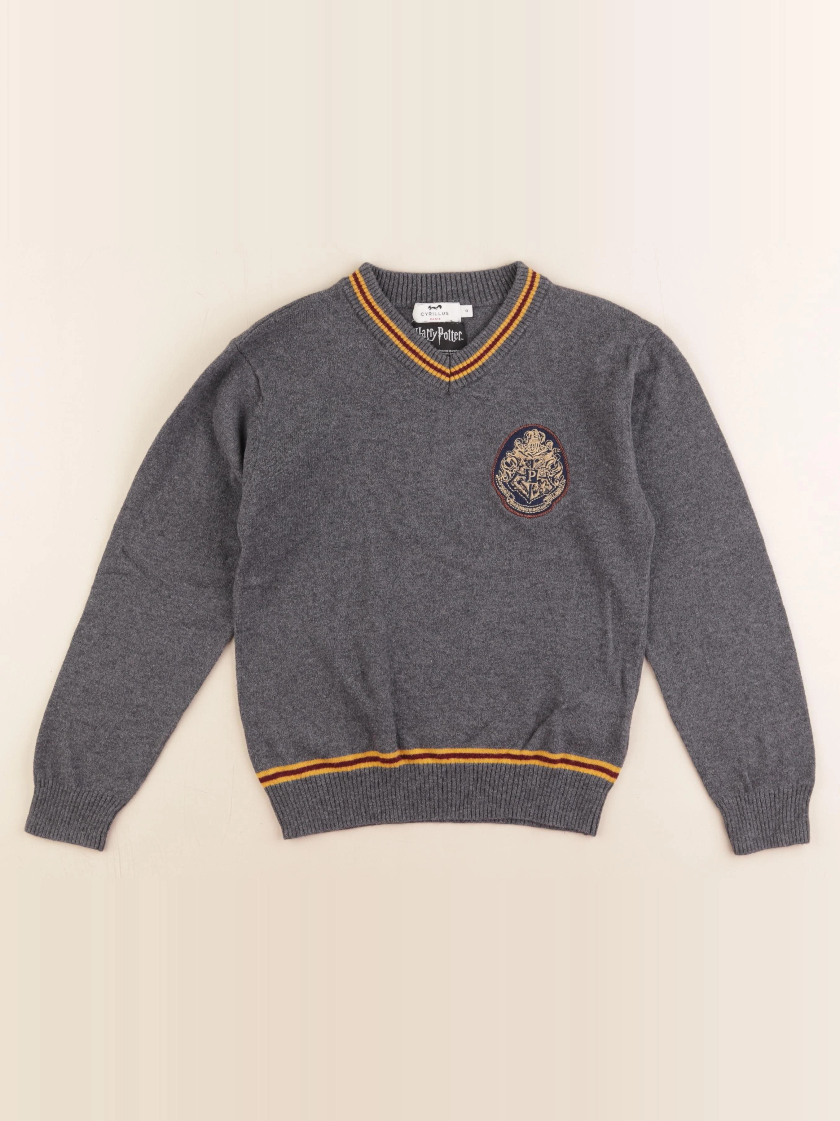 Cyrillus - pull gris - 8 ans