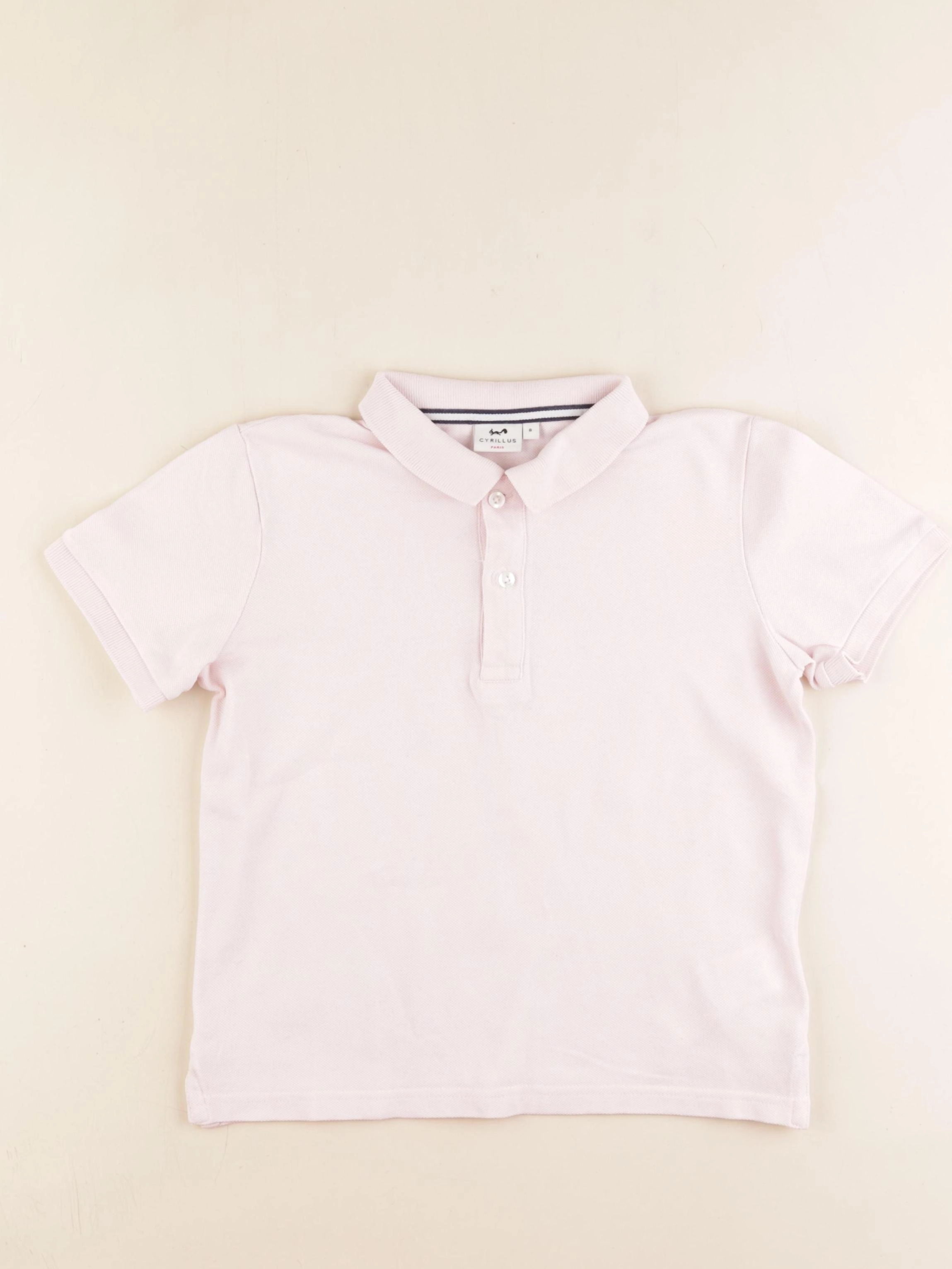 Cyrillus - polo rose - 8 ans