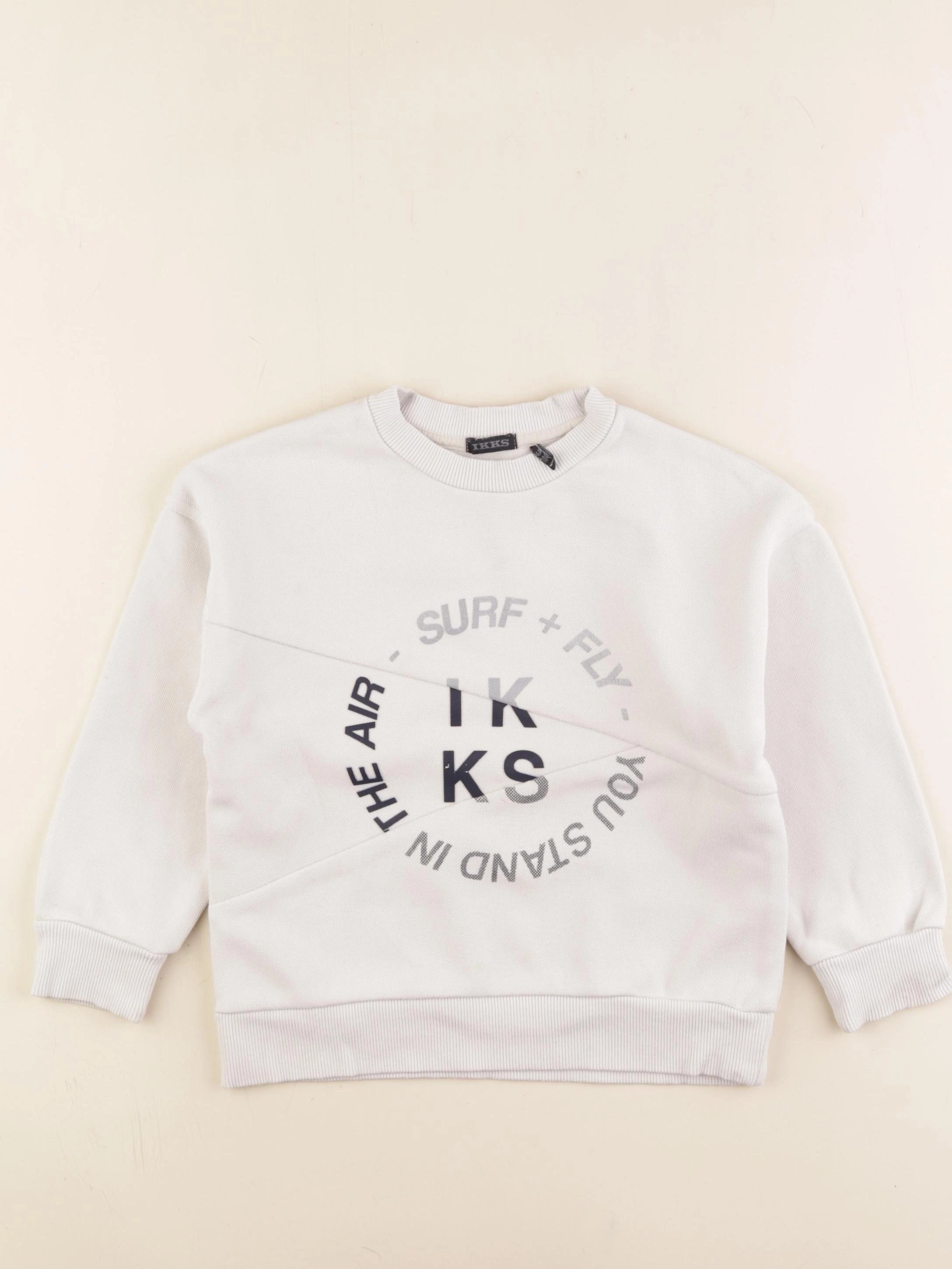 IKKS - sweat beige - 4 ans