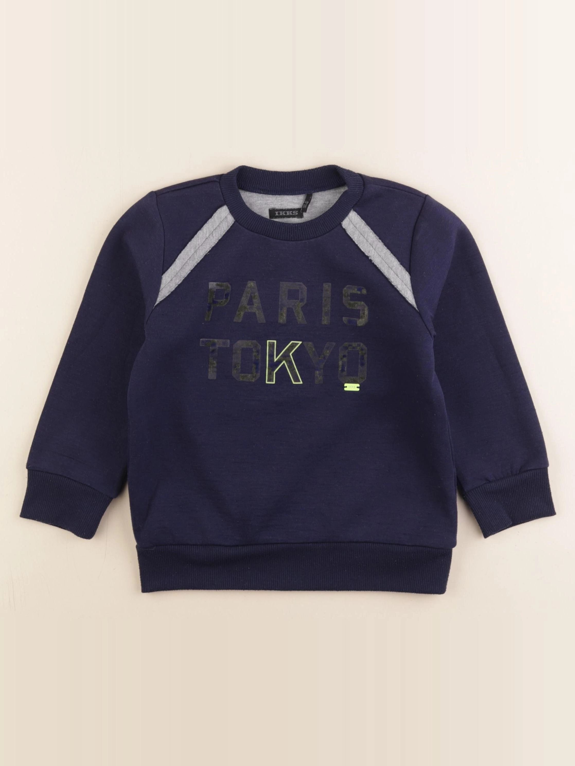 IKKS - sweat bleu - 4 ans