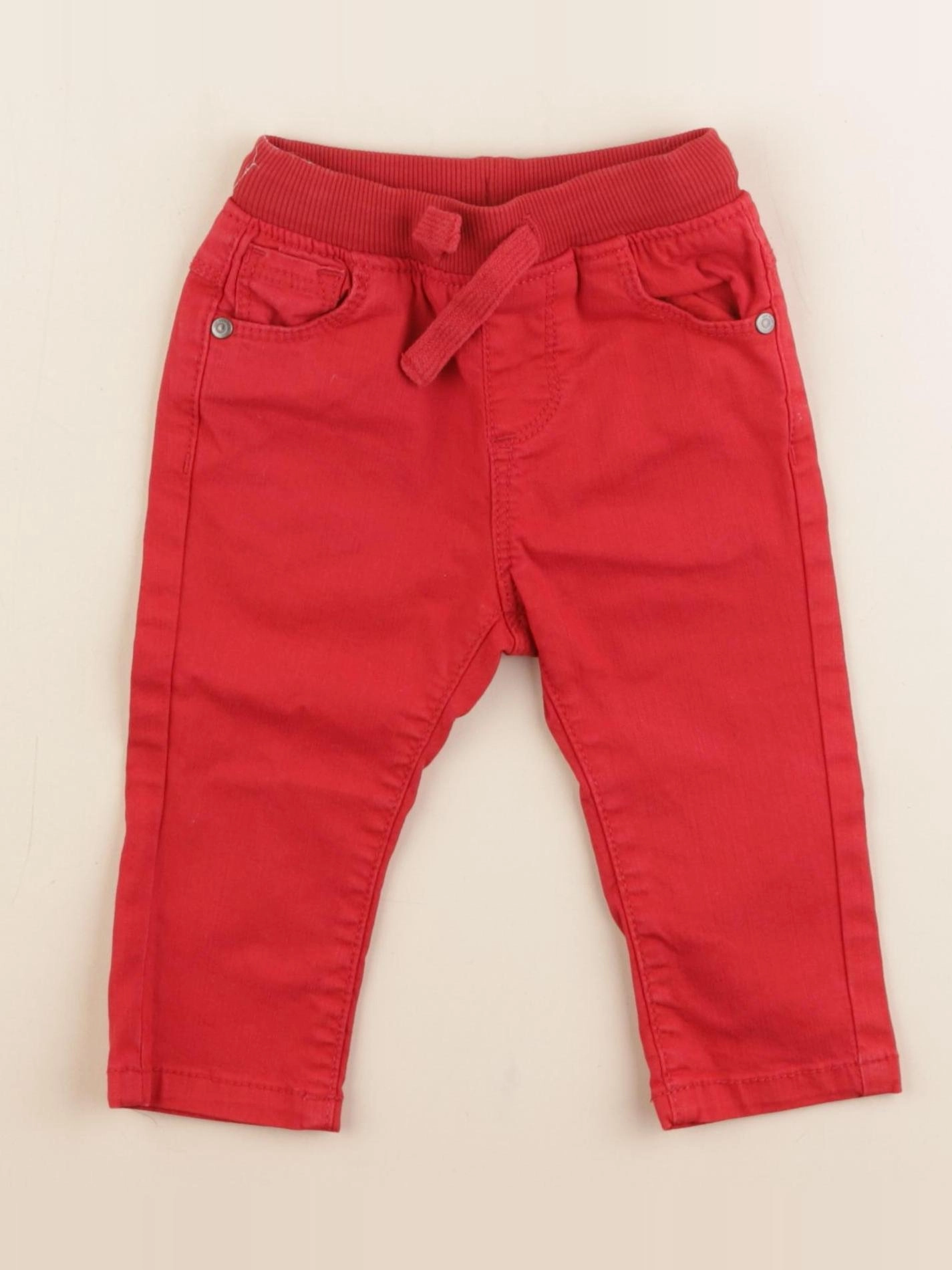 Tape à l'oeil - jegging rouge - 9 mois