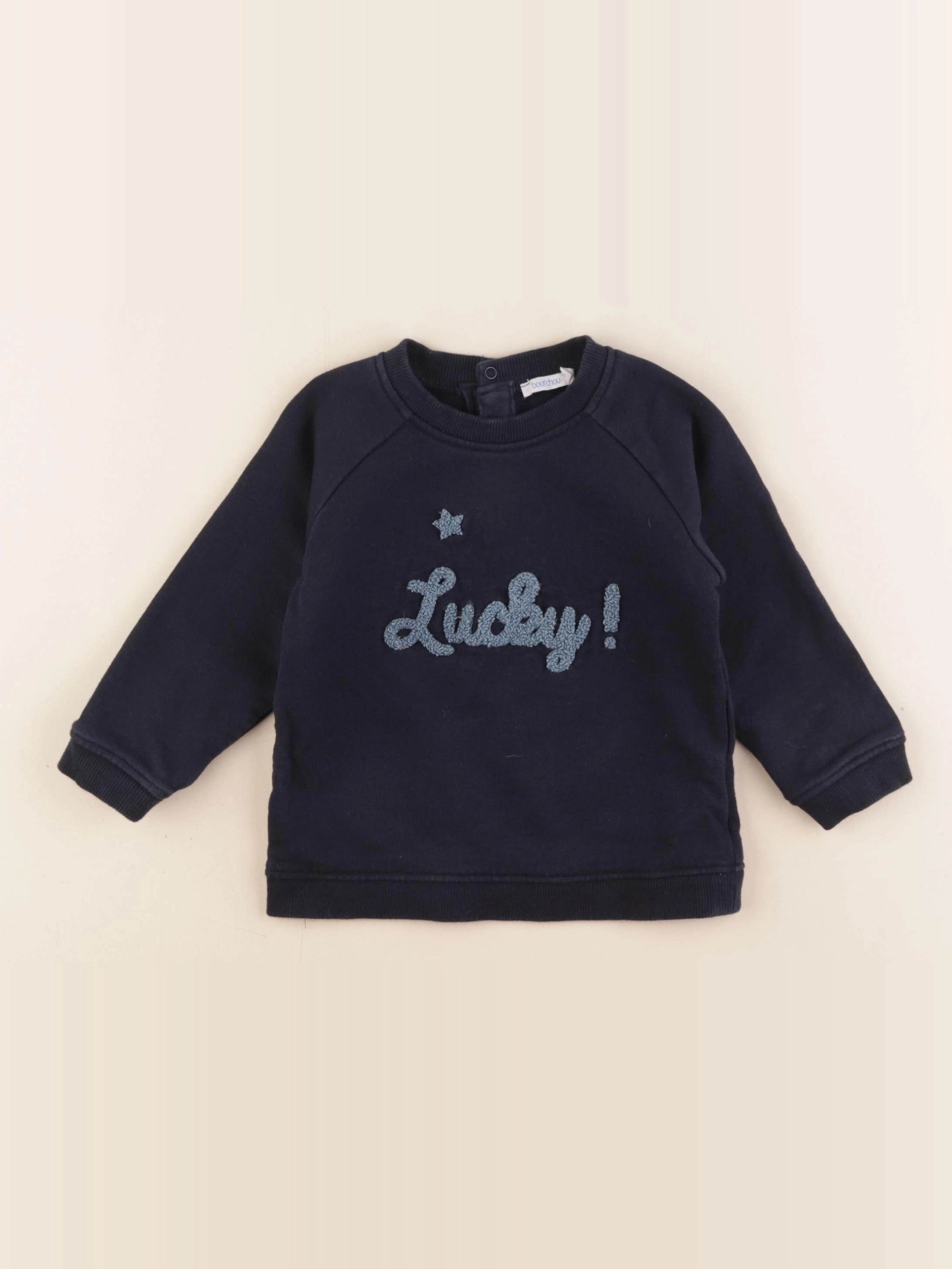 Boutchou - sweat bleu - 24 mois