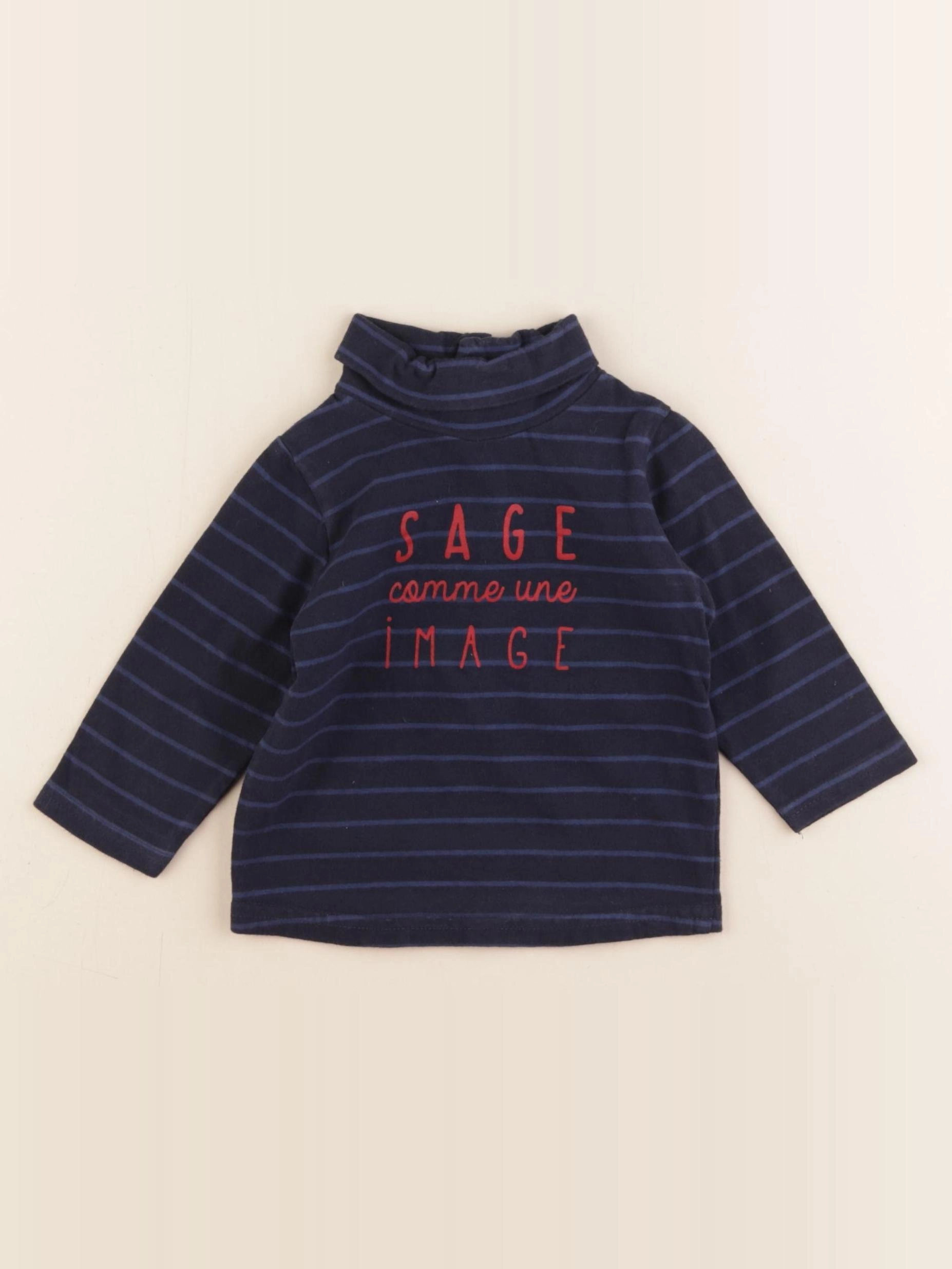 Tape à l'oeil - sous-pull bleu - 9 mois