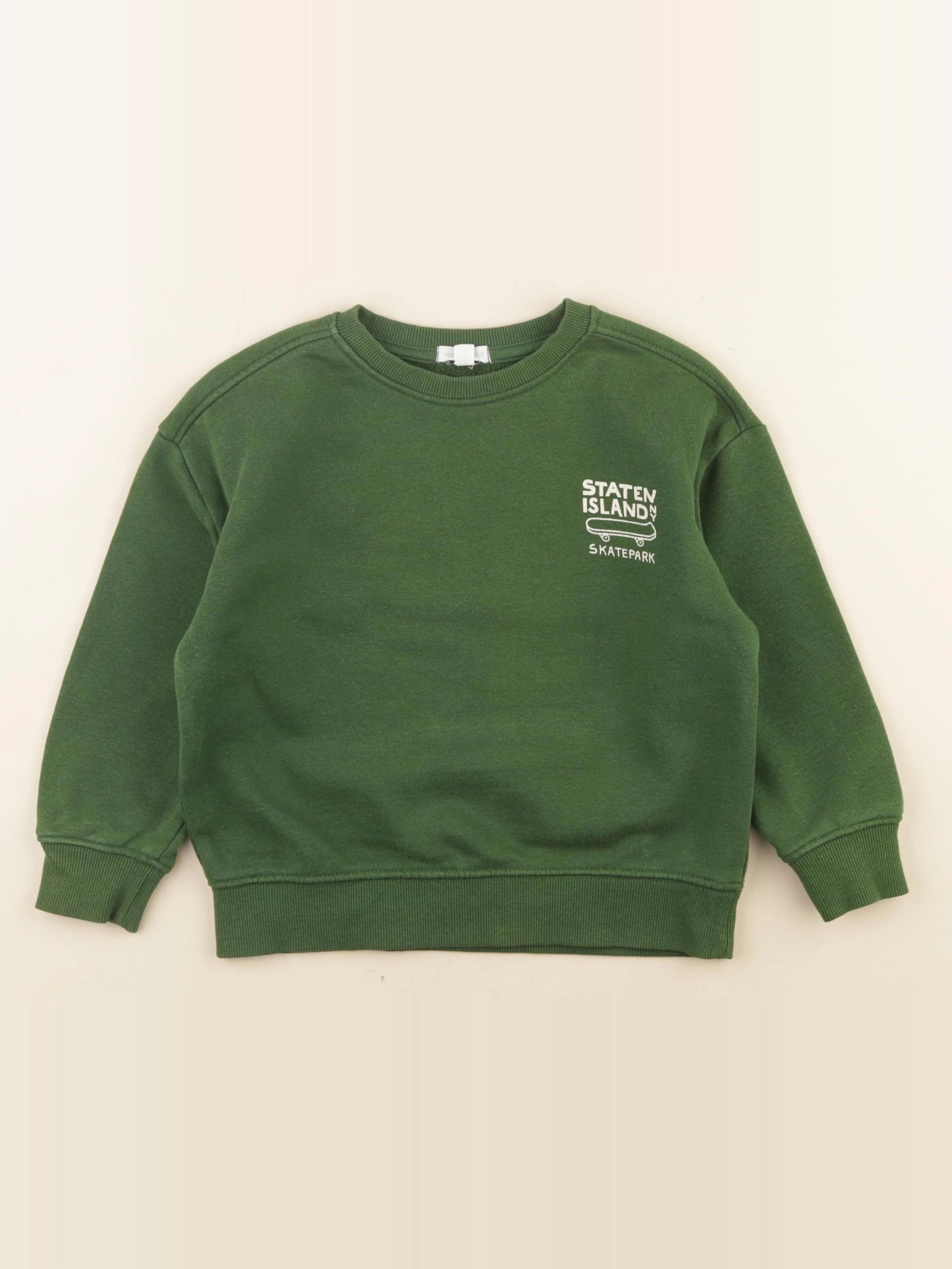 Vertbaudet - sweat vert - 5 ans
