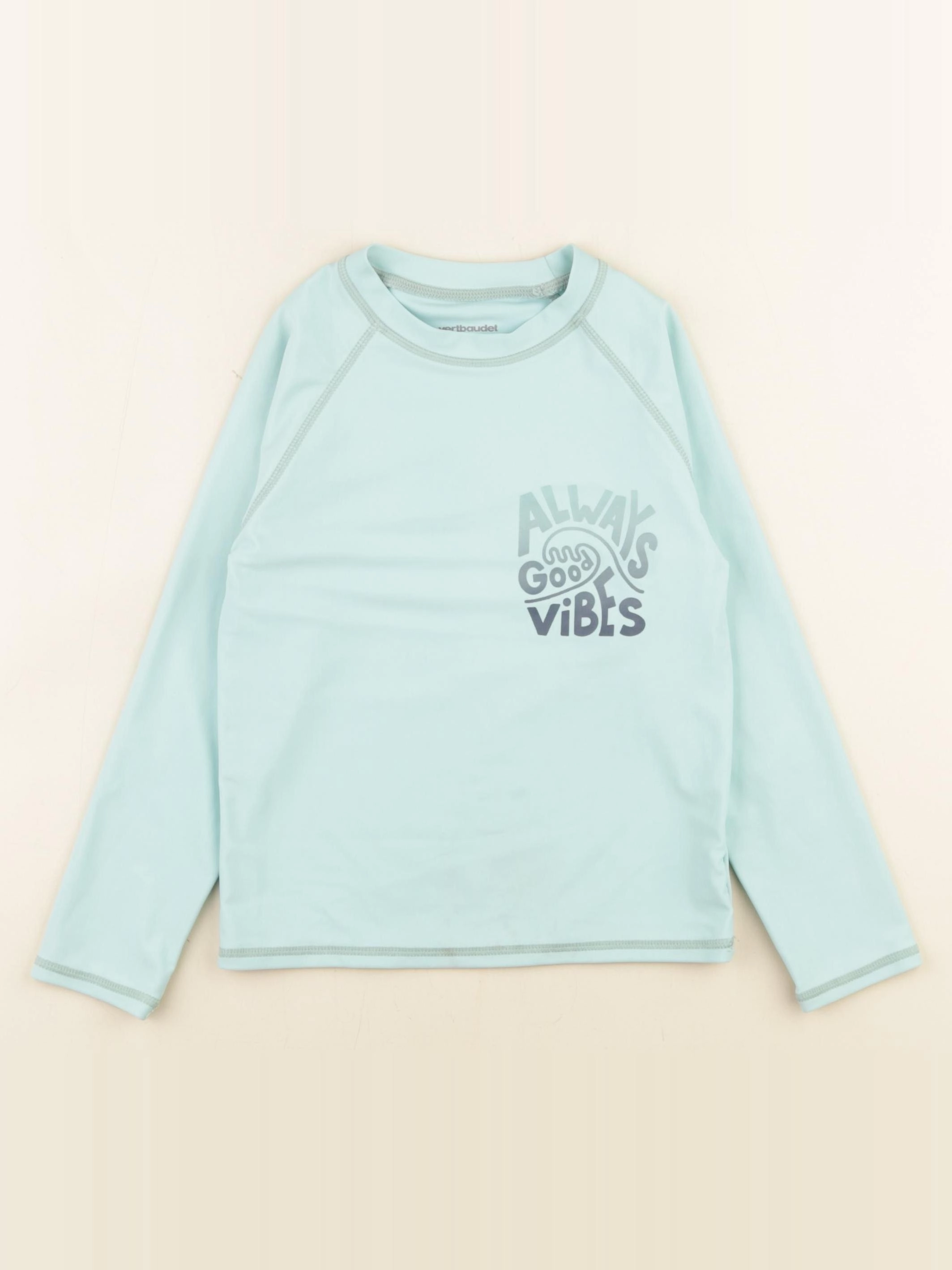 Vertbaudet - tee-shirt de bain bleu - 6 ans
