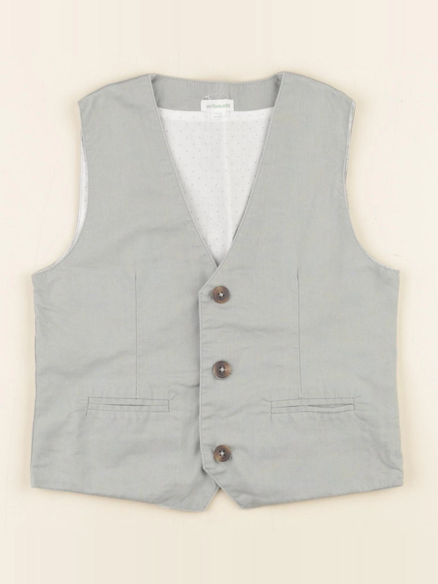 Vertbaudet - gilet vert - 6 ans