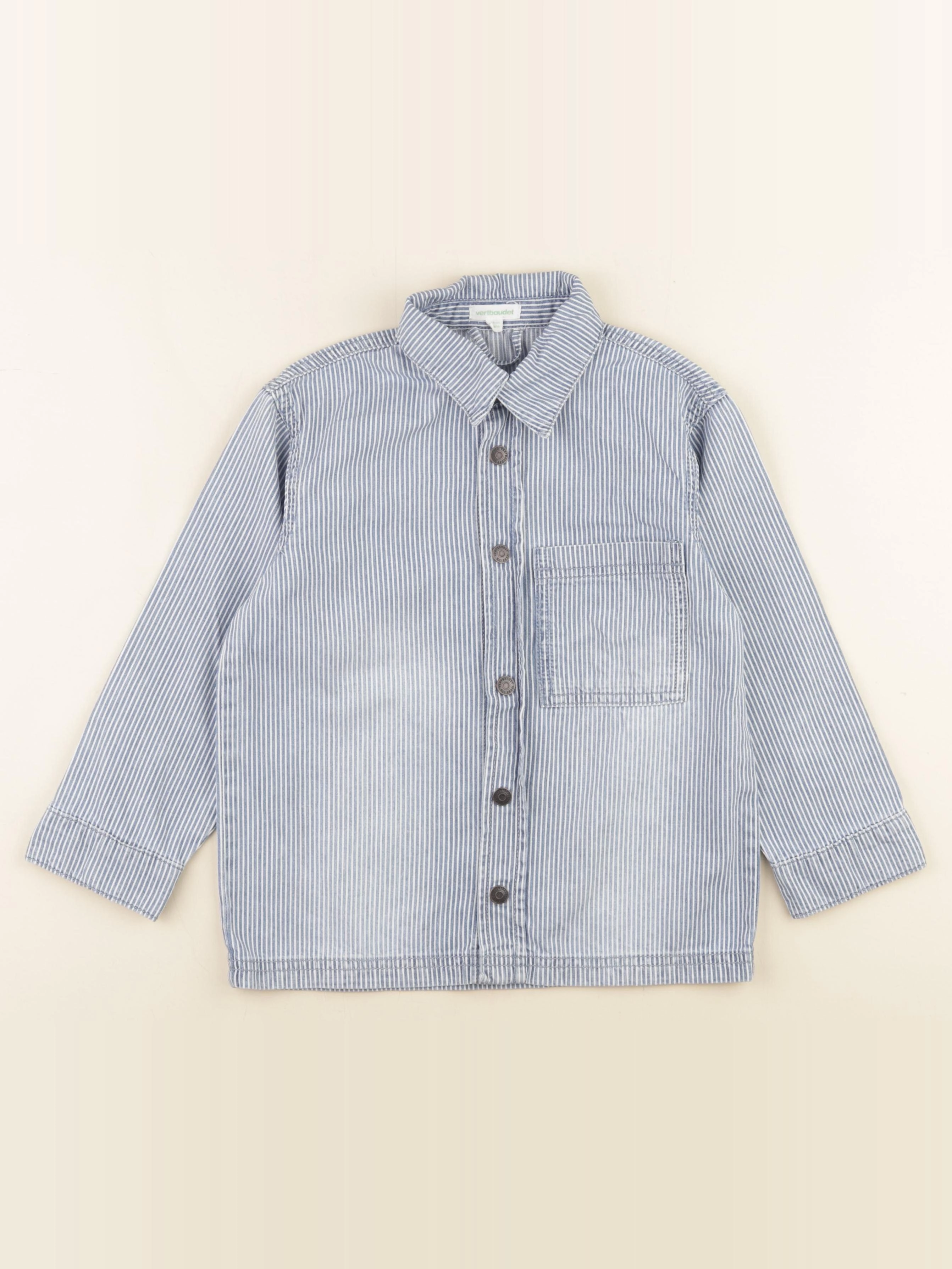 Vertbaudet - chemise bleu - 6 ans