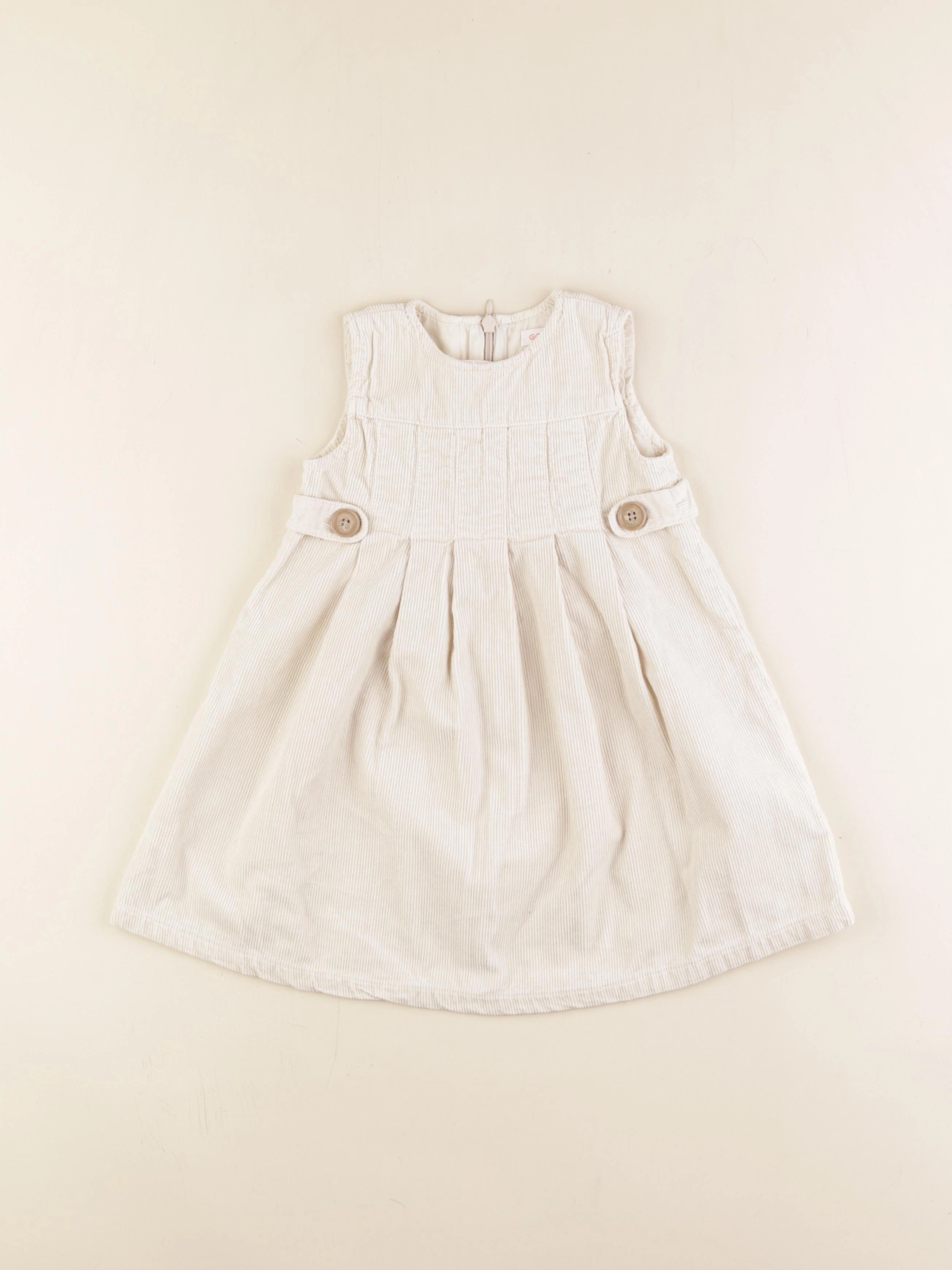 Gocco - robe beige - 2/3 ans