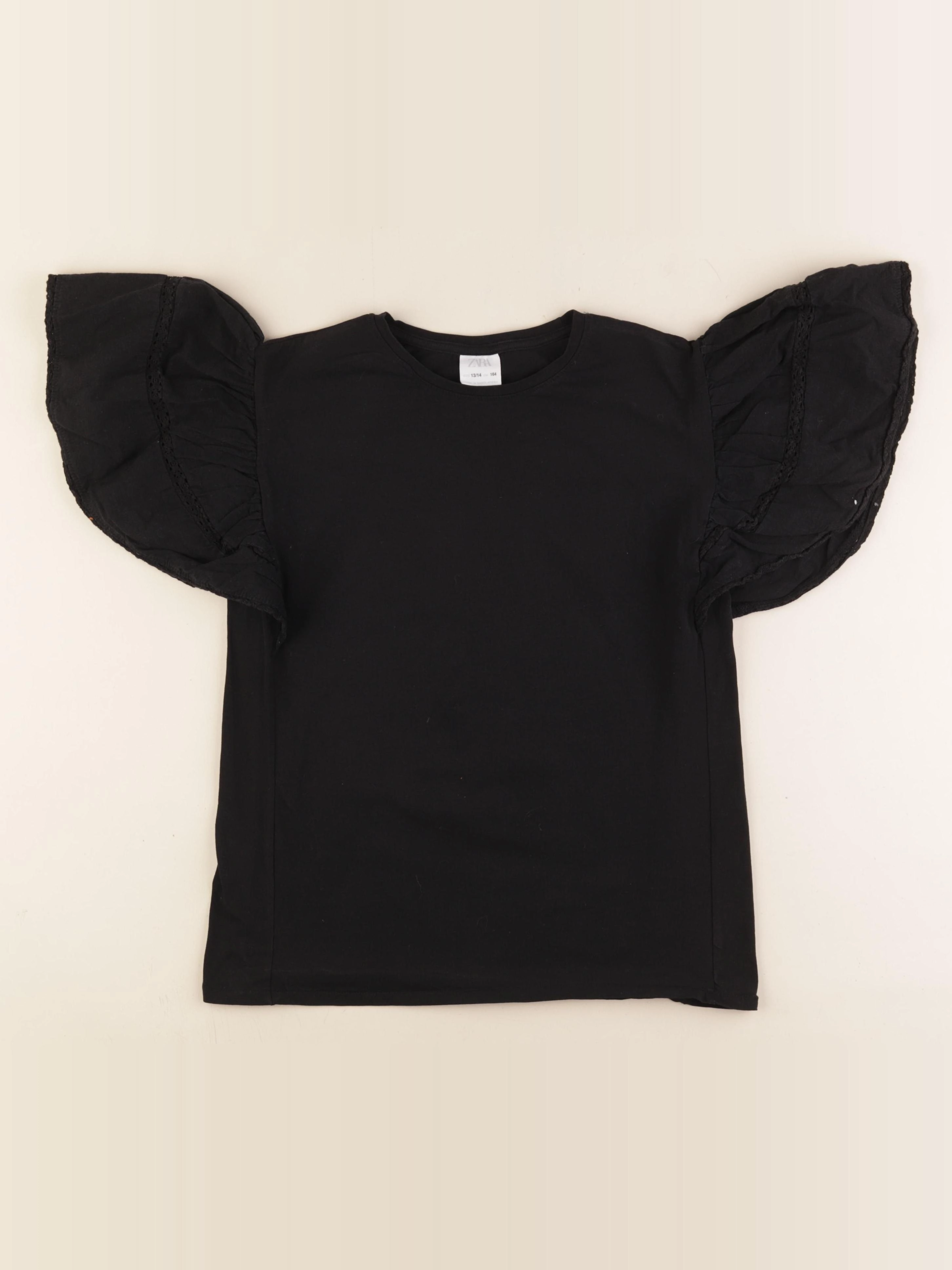 Zara - tee-shirt noir - 13/14 ans