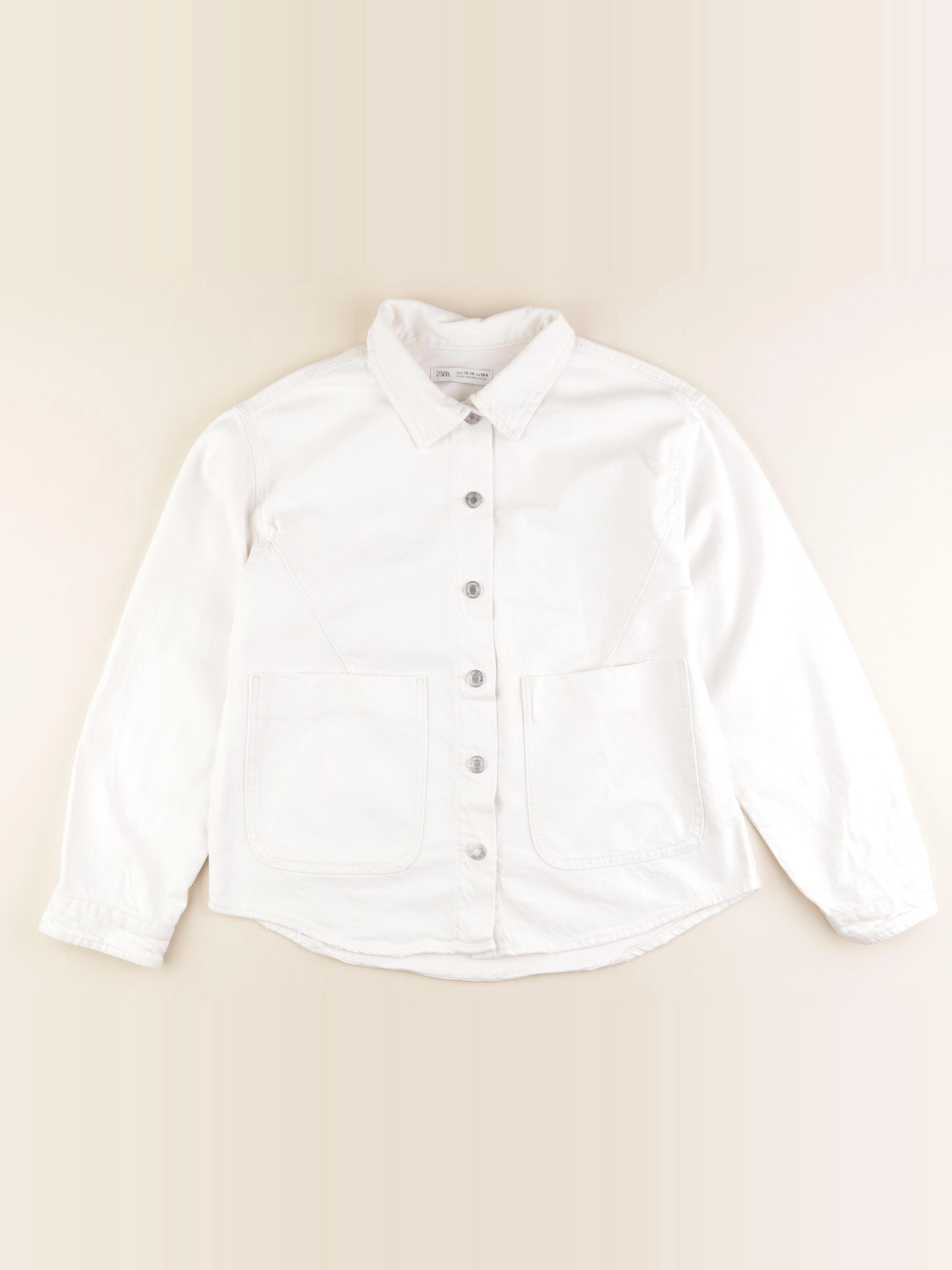 Zara - veste blanc - 13/14 ans