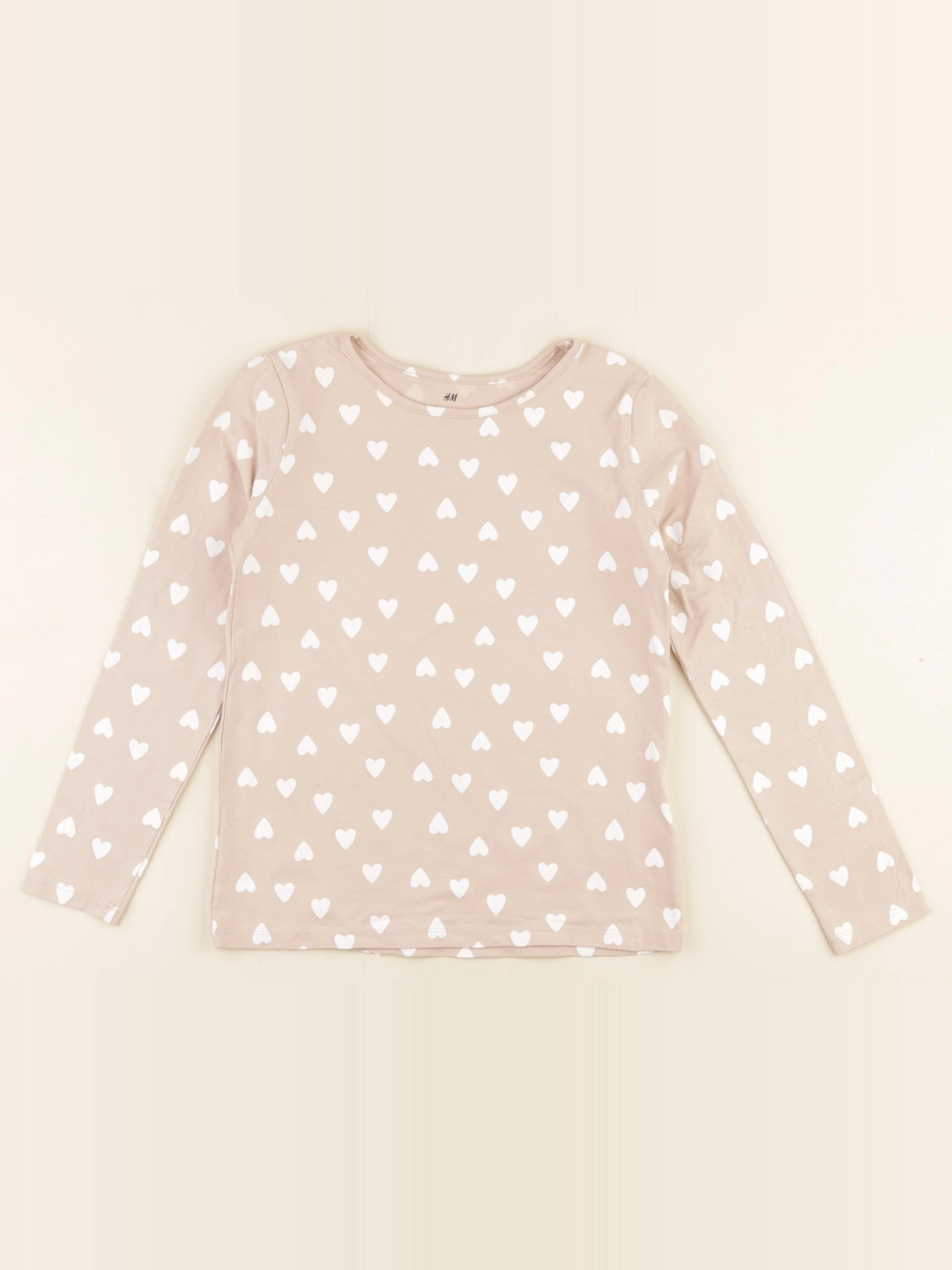 H&M - tee-shirt marron - 6/8 ans