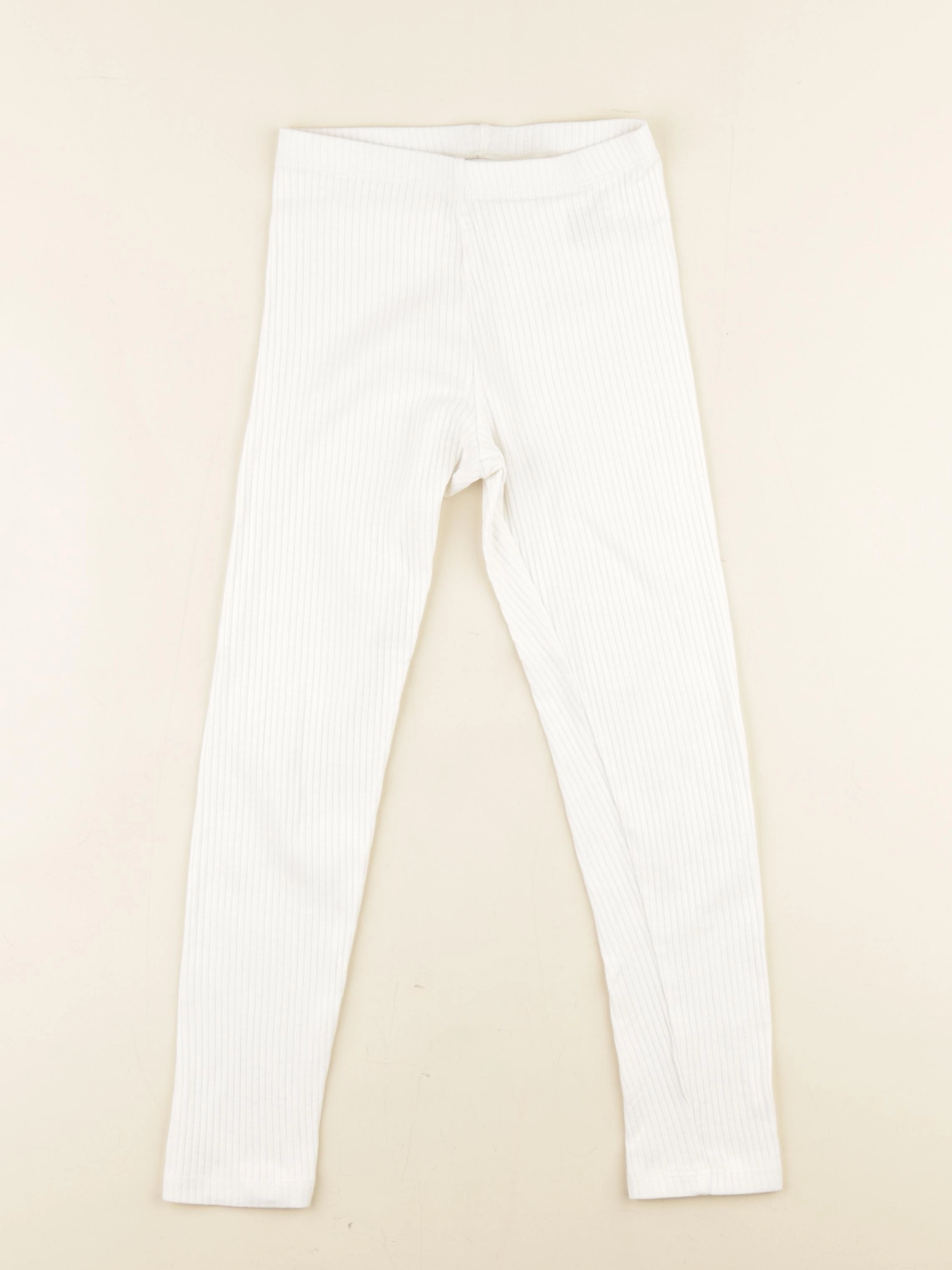 H&M - legging blanc - 6/7 ans