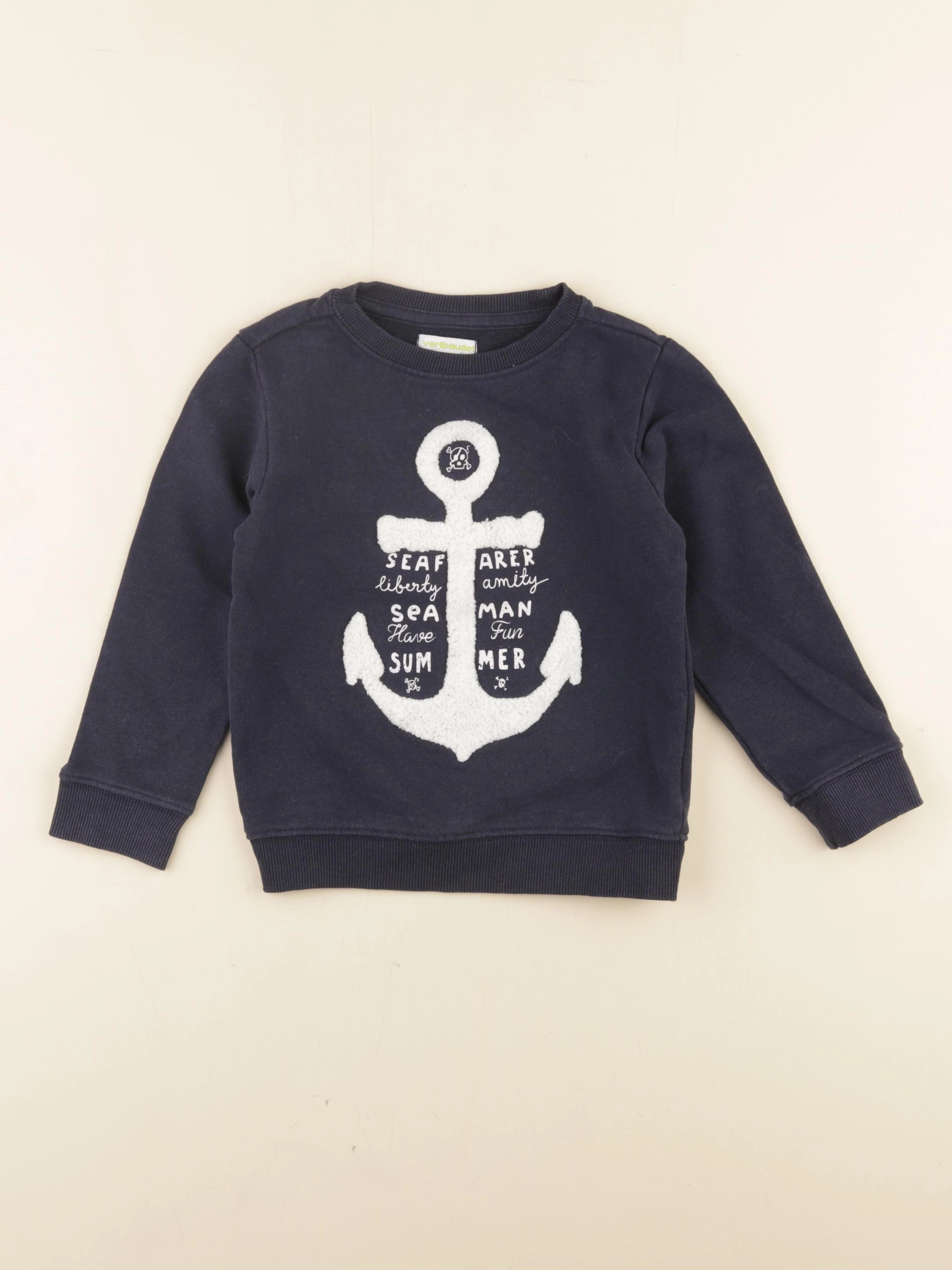 Vertbaudet - sweat bleu - 4 ans