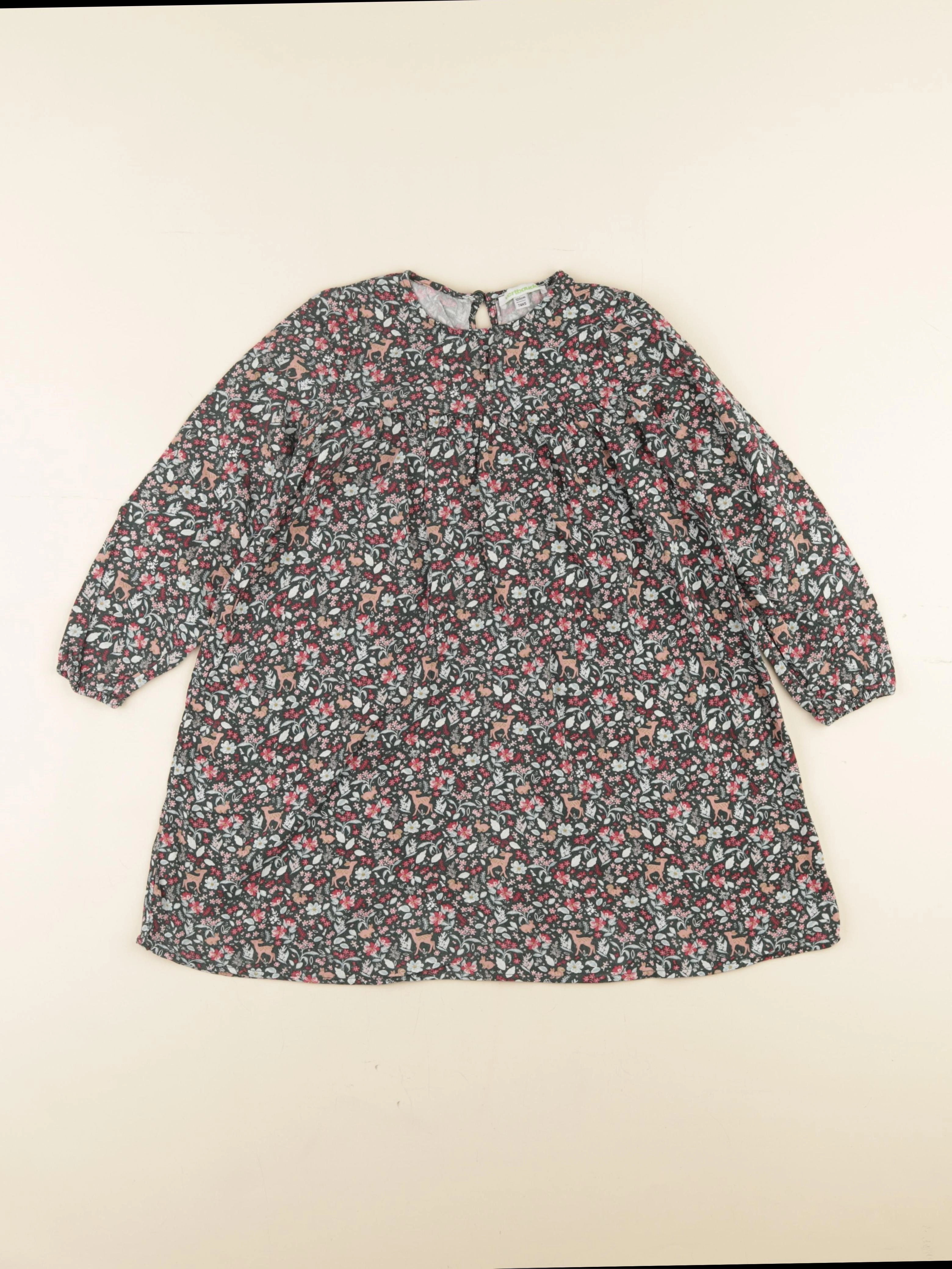 Vertbaudet - robe vert - 7 ans