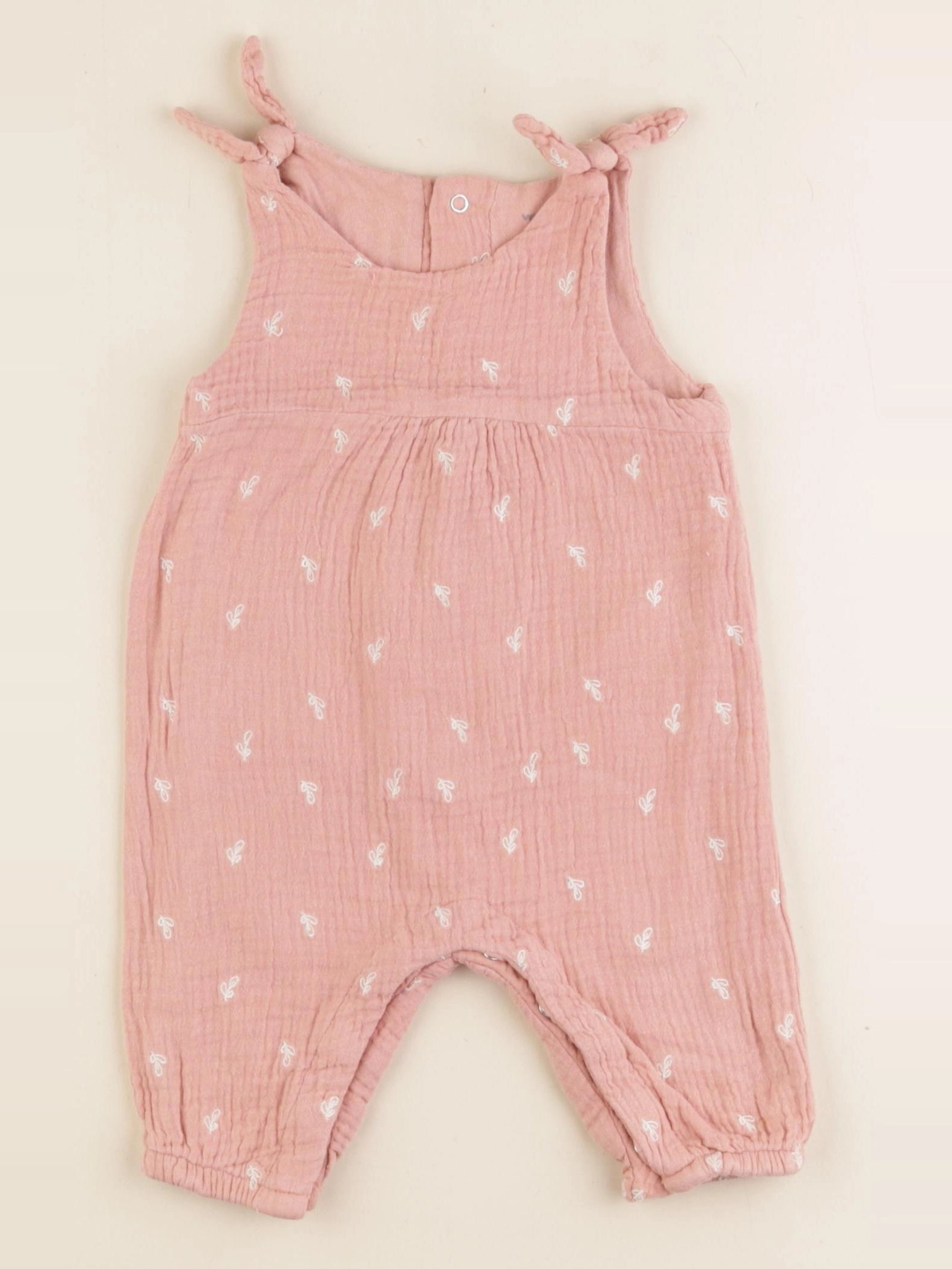 Vertbaudet - combinaison doublé rose - 3 mois