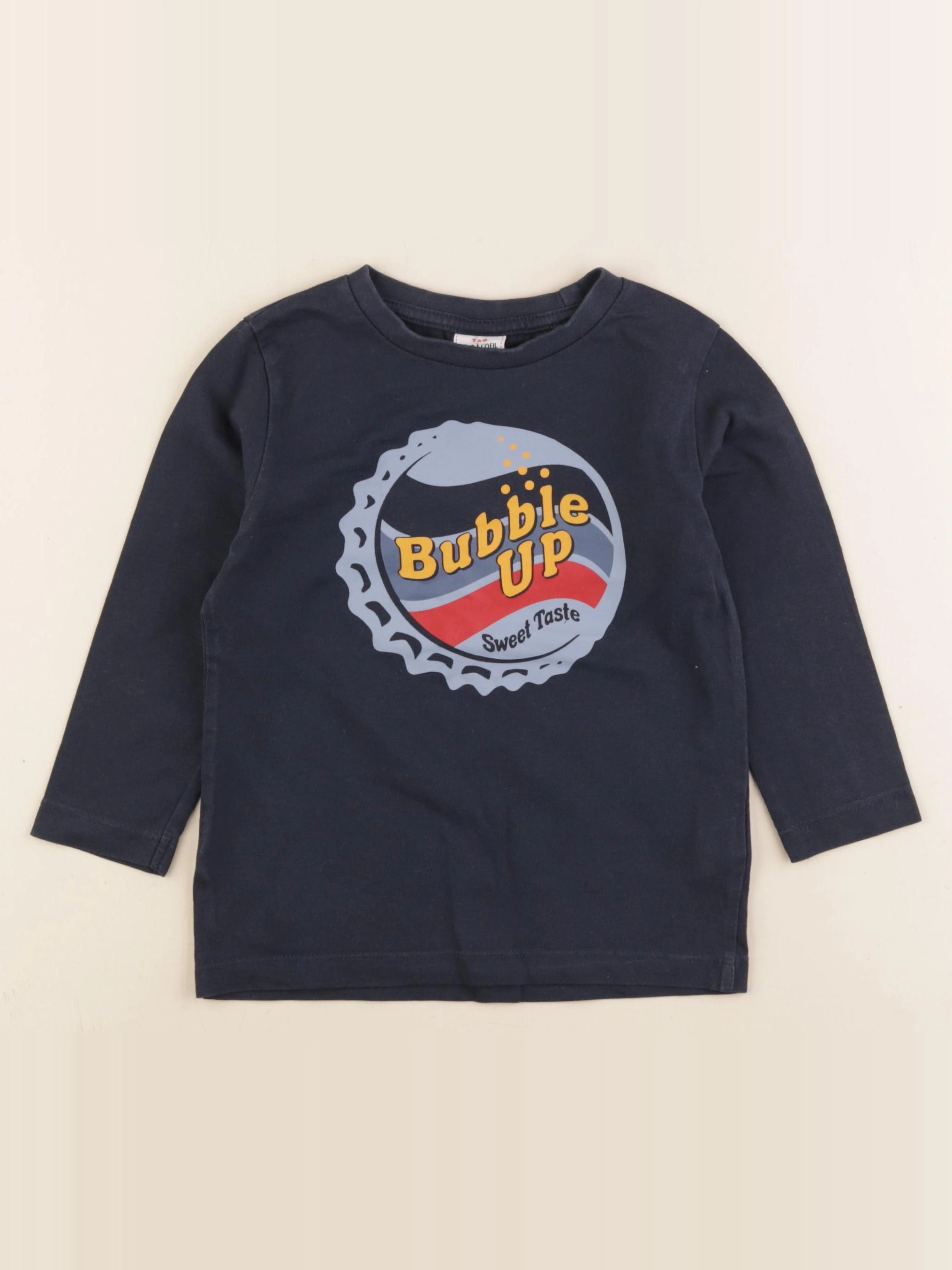 Tape à l'oeil - tee-shirt bleu - 2/3 ans