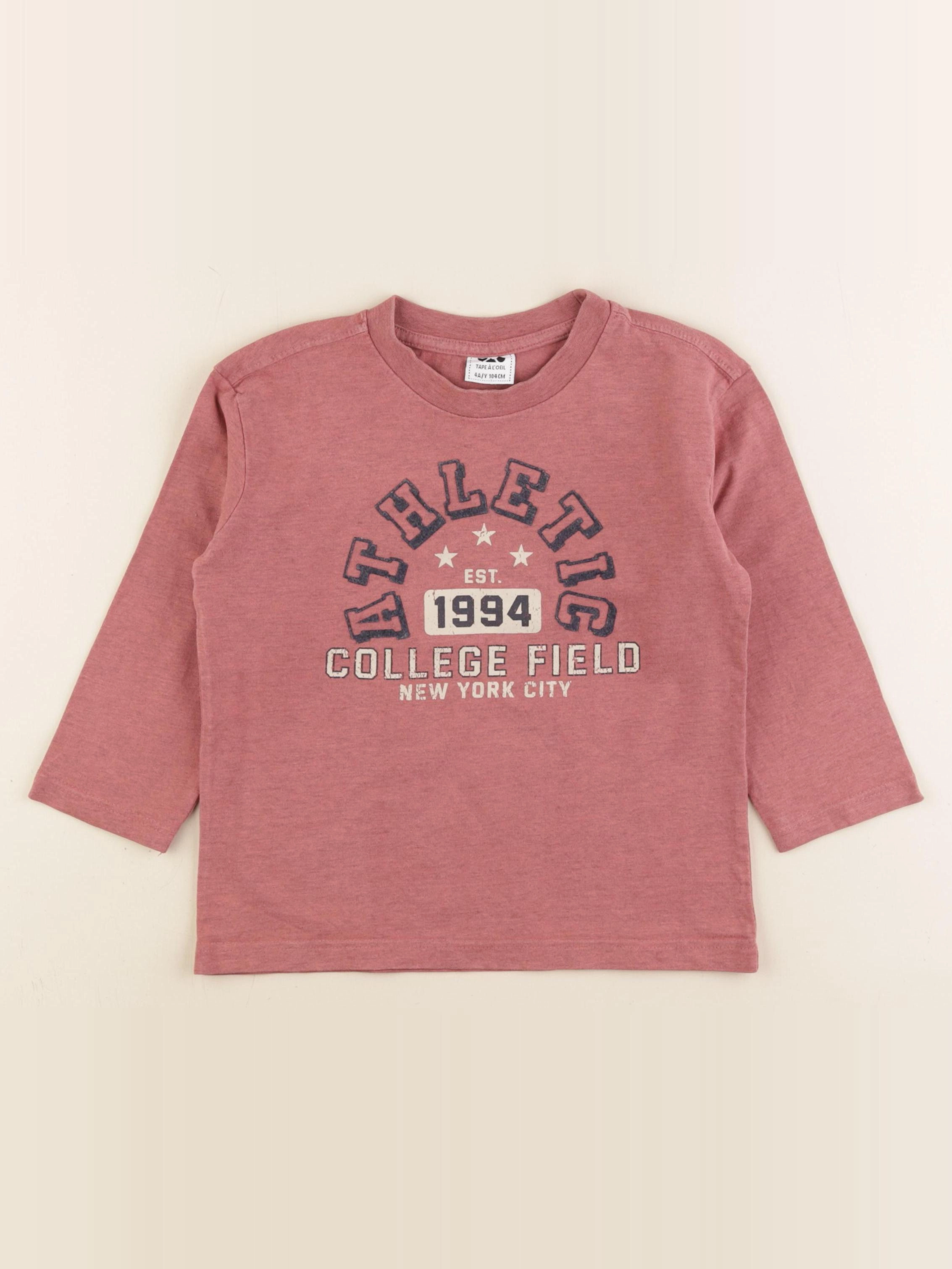 Tape à l'oeil - tee-shirt rose - 4 ans