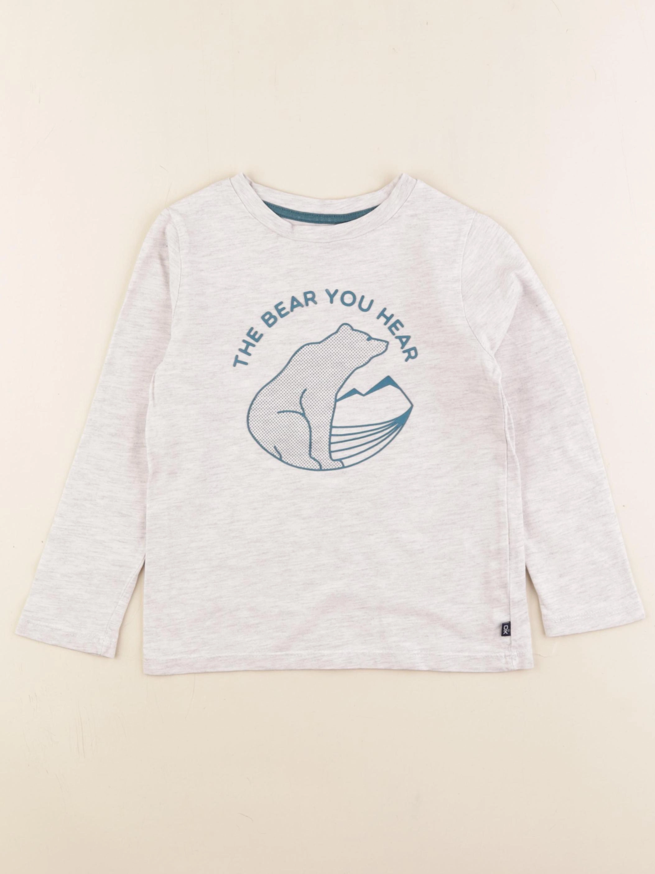 Okaidi - tee-shirt gris - 4 ans