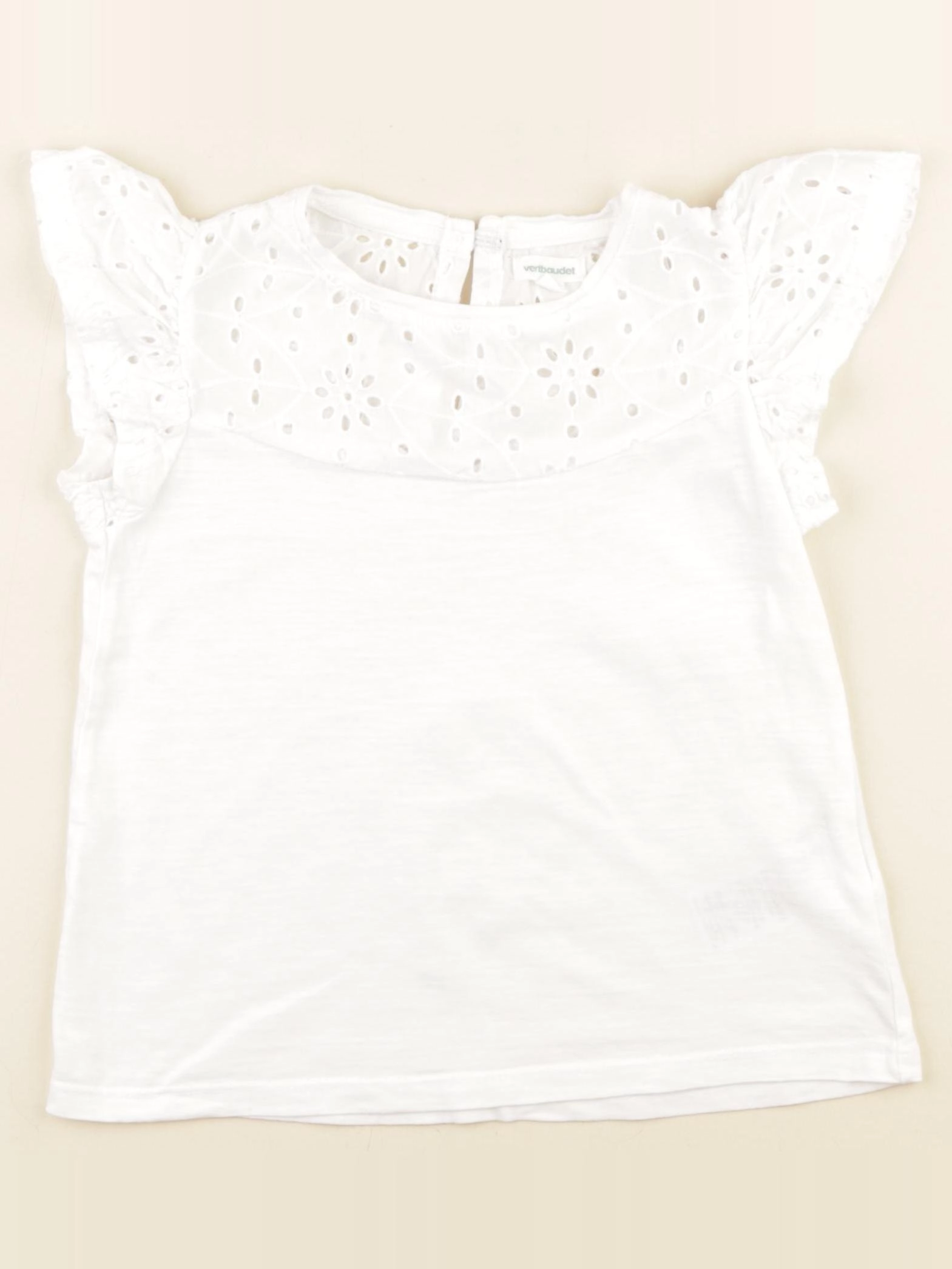 Vertbaudet - tee-shirt blanc - 6 ans