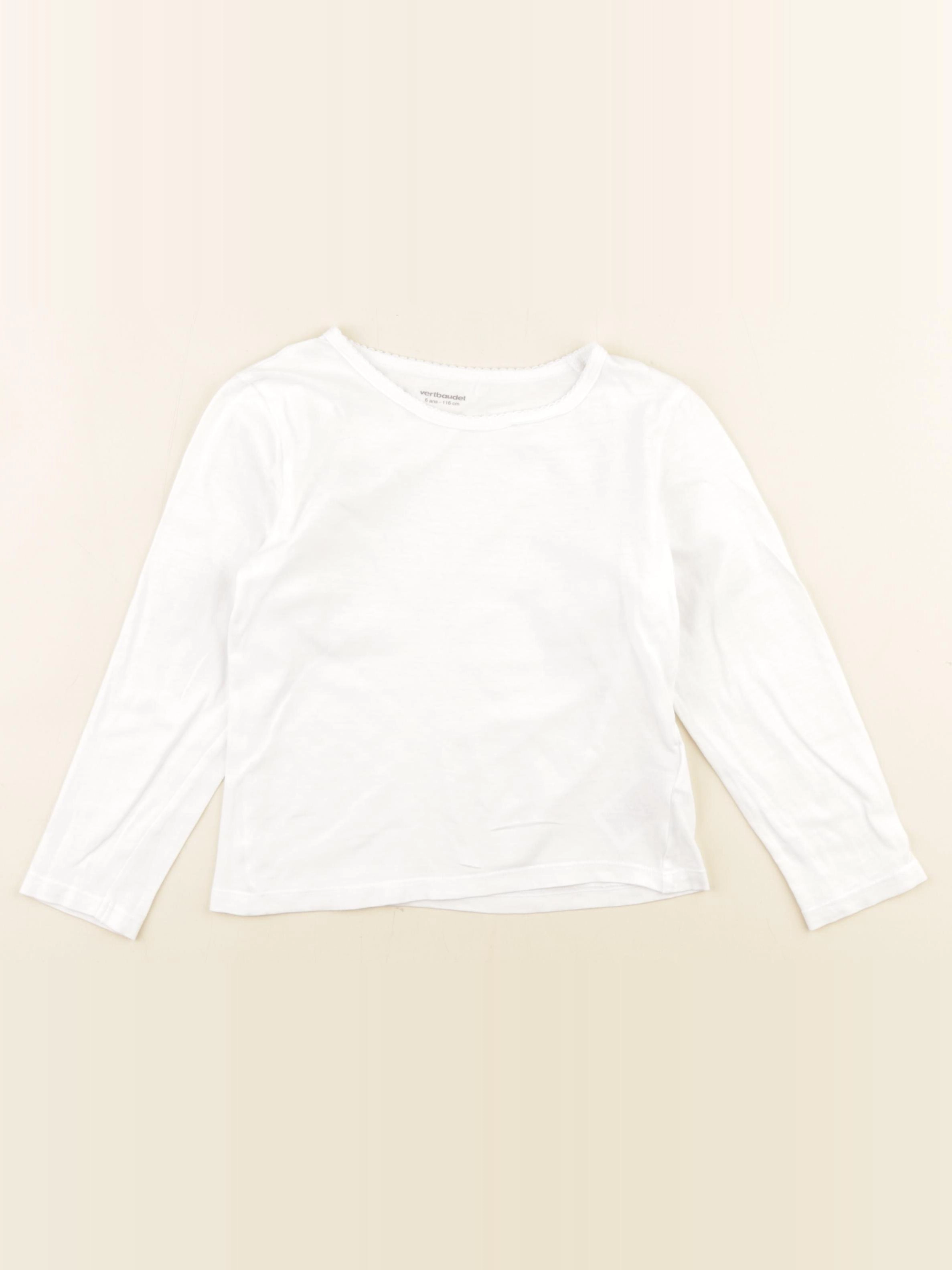 Vertbaudet - maillot de corps blanc - 6 ans