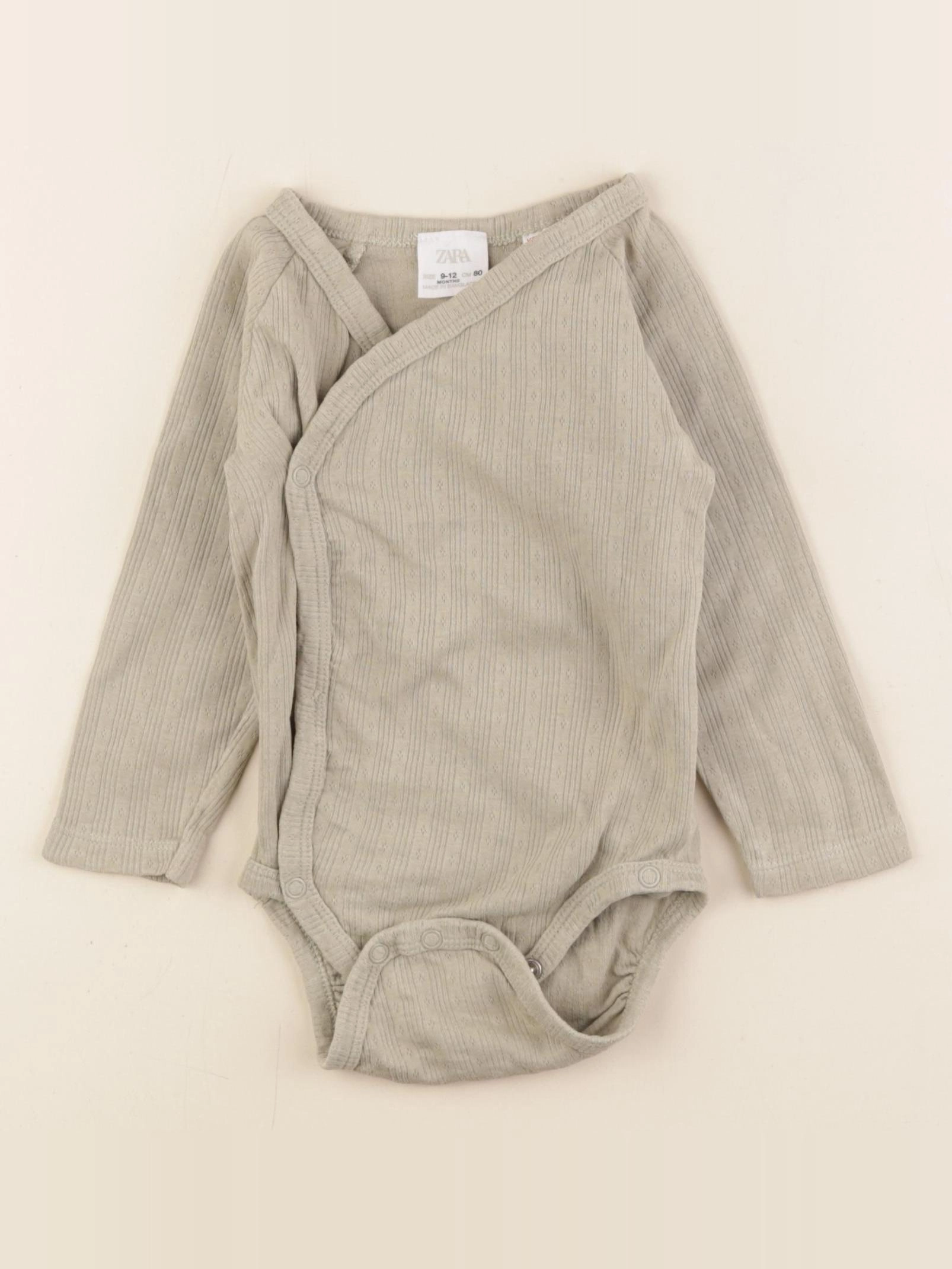 Zara - body vert - 9/12 mois