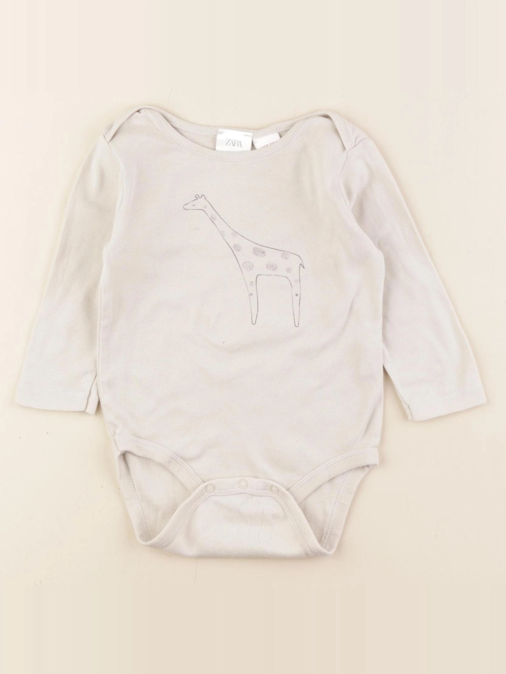 Zara - body beige - 9/12 mois